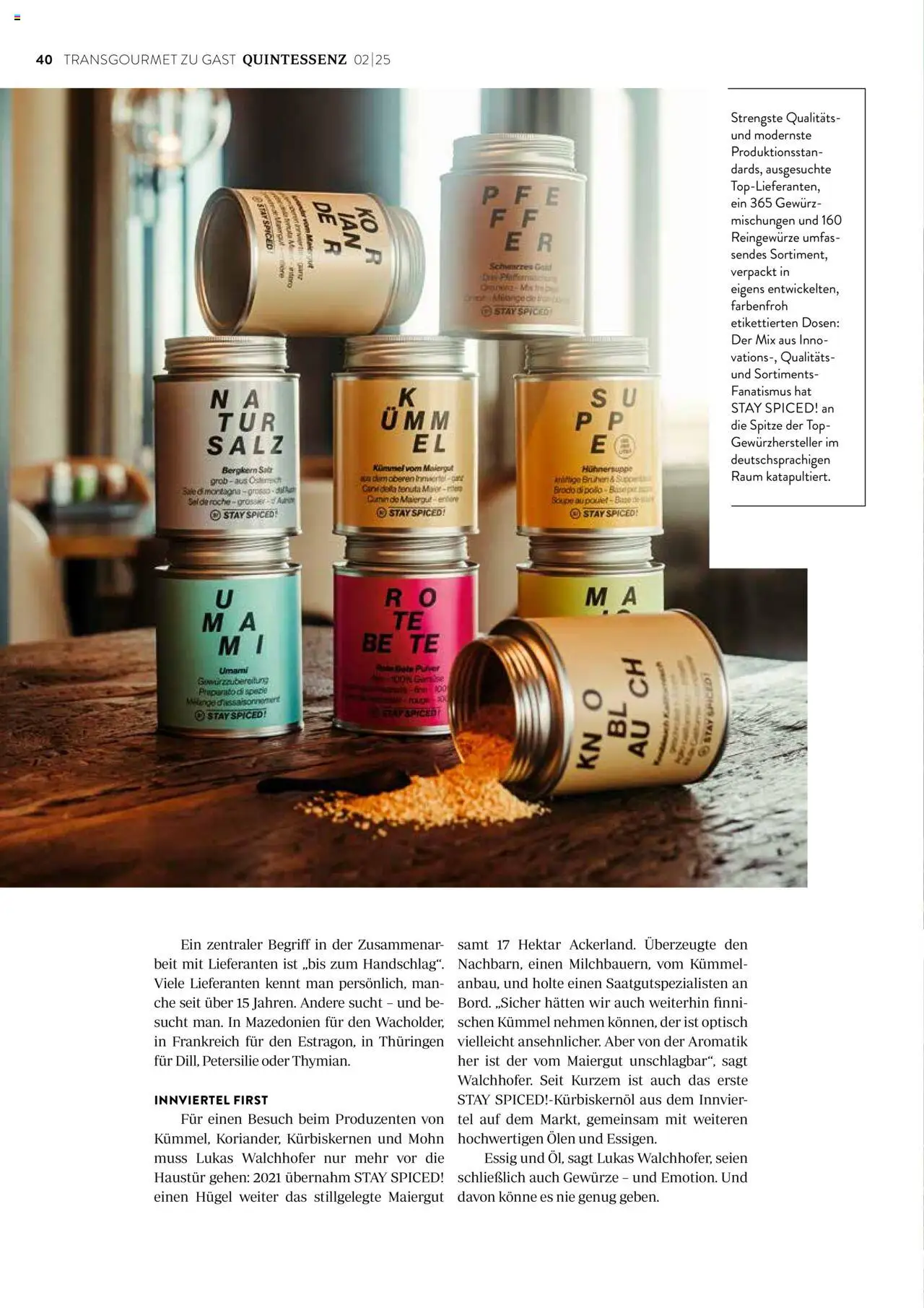 Transgourmet Quintessenz 02 | 2025 gültig ab 02.06.2025 | Seite: 42 | Produkte: Gewürze, Salz, Petersilie