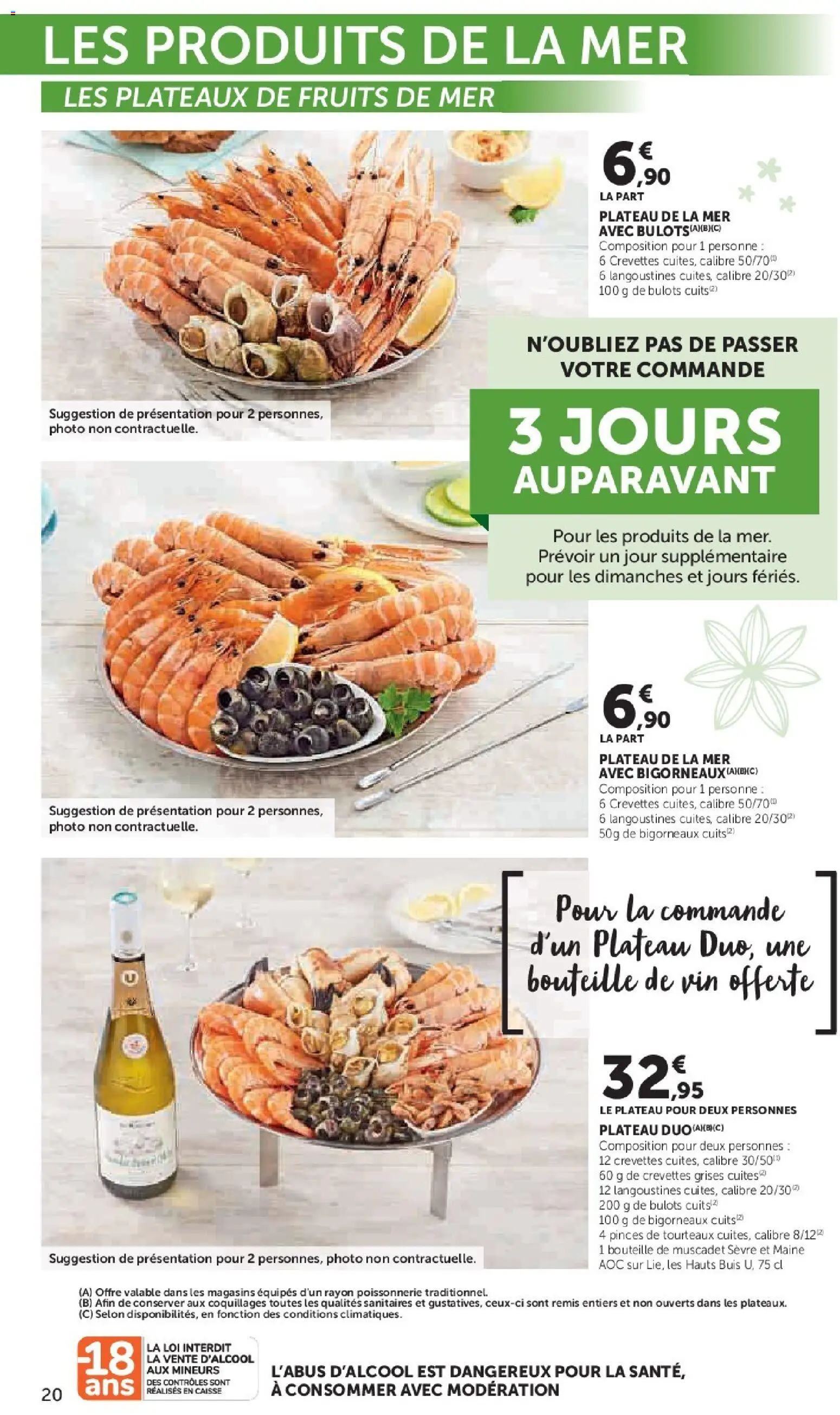 {H1} | Page: 20 | Produits: Pinces, Plateau, Poissonnerie, Vin