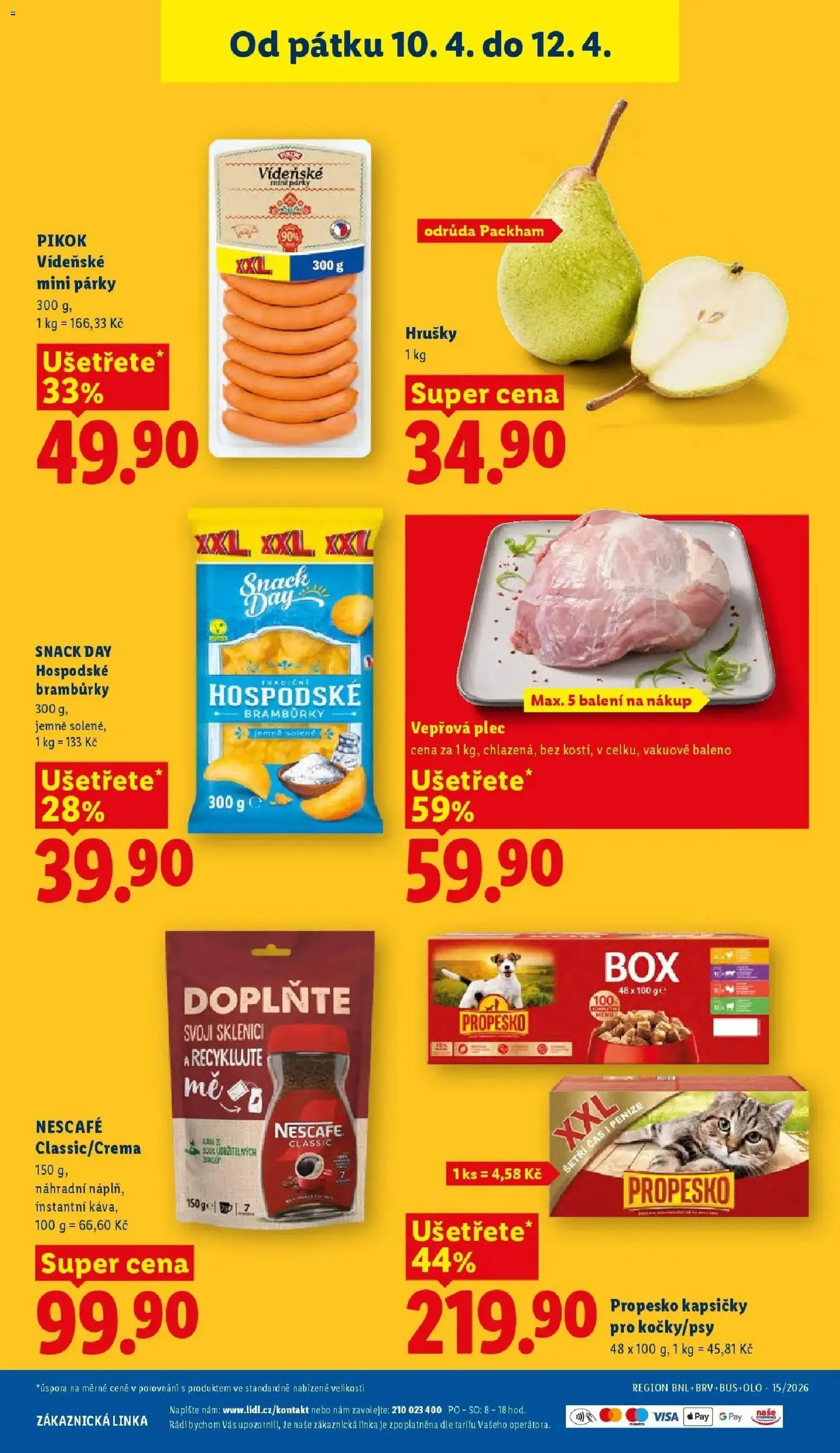 Lidl aktuální leták od 09.04.2026 | Strana: 43 | Produkty: Box, Instantní káva, Nescafé, Vepřová plec