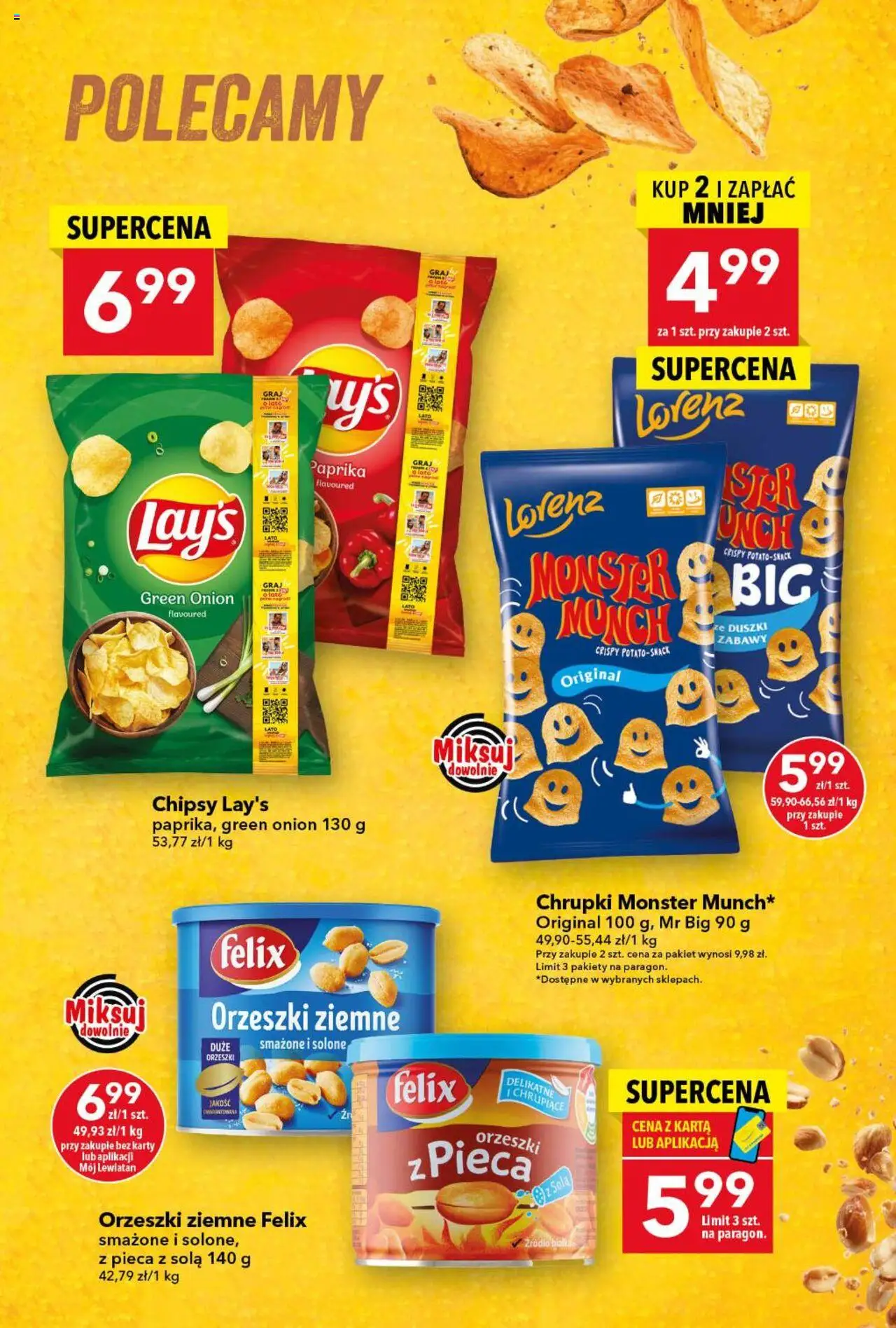 Lewiatan gazetka od 13.08.2025 | Strona: 11 | Produkty: Karta, Chipsy, Chrupki, Orzeszki ziemne