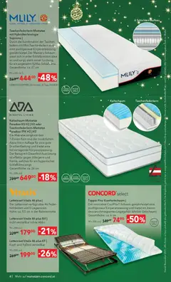 Matratzen Concord Flugblatt ab 26.11.2025 gültig | Seite: 4 | Produkte: Matratze, Lattenrost