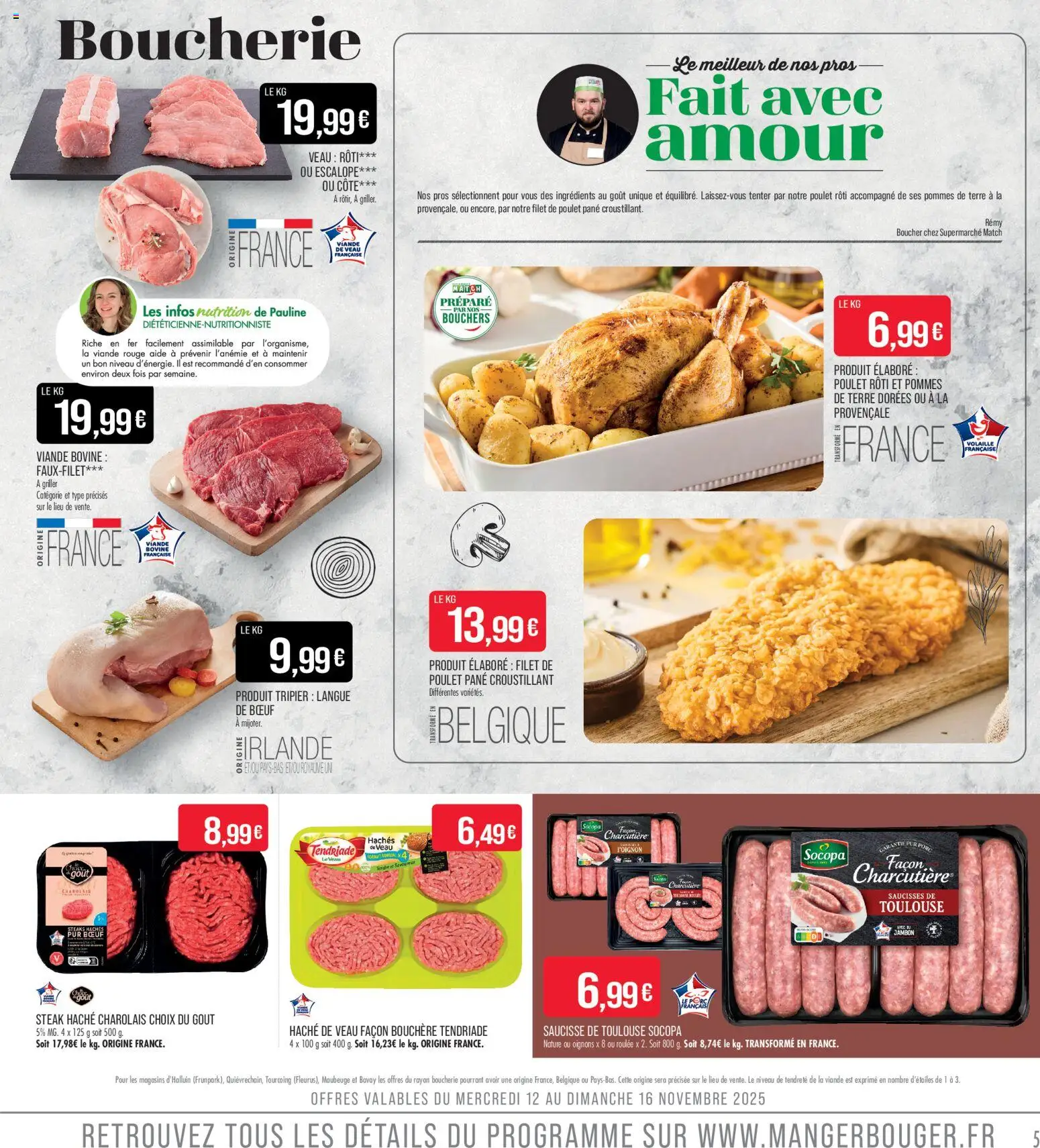 {H1} | Page: 5 | Produits: Volaille, Porc, Pommes, Pommes de terre