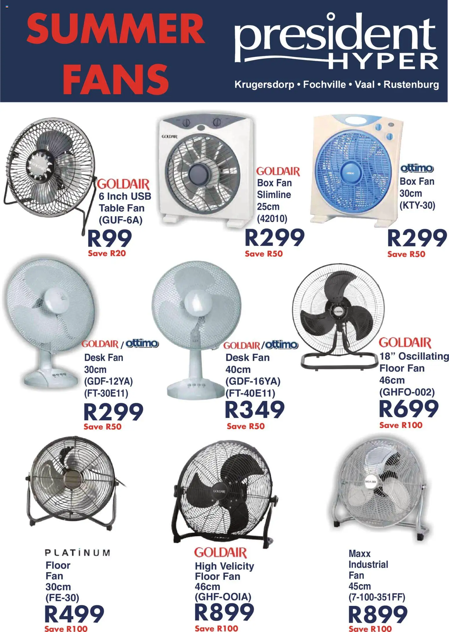 New President Hyper catalogue – valid from 05.01.2026 | Page: 1 | Products: USB, Fan, Box, Floor fan