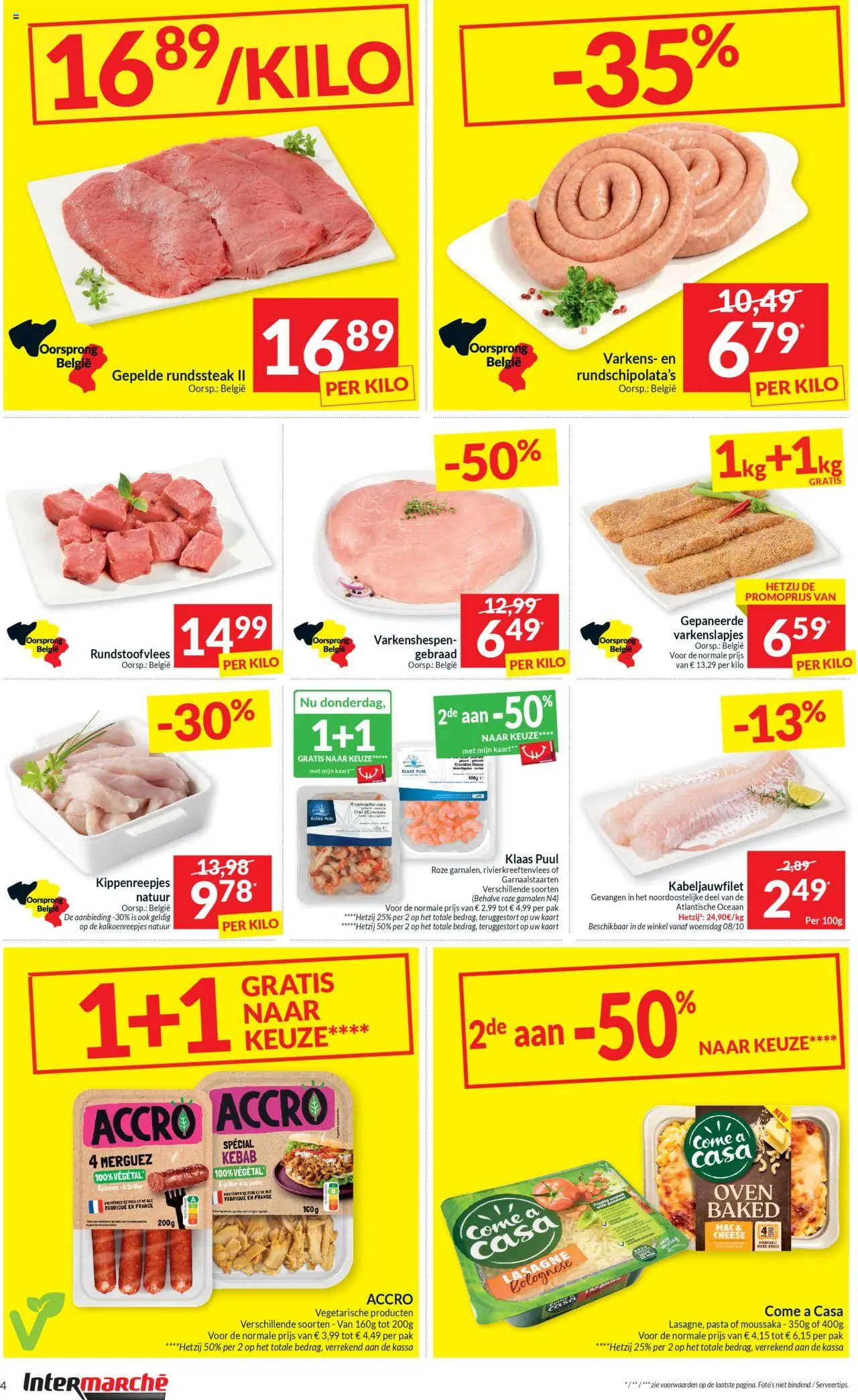 {H1} | Pagina: 4 | Producten: Merguez, Moussaka, Oven, Kekszek