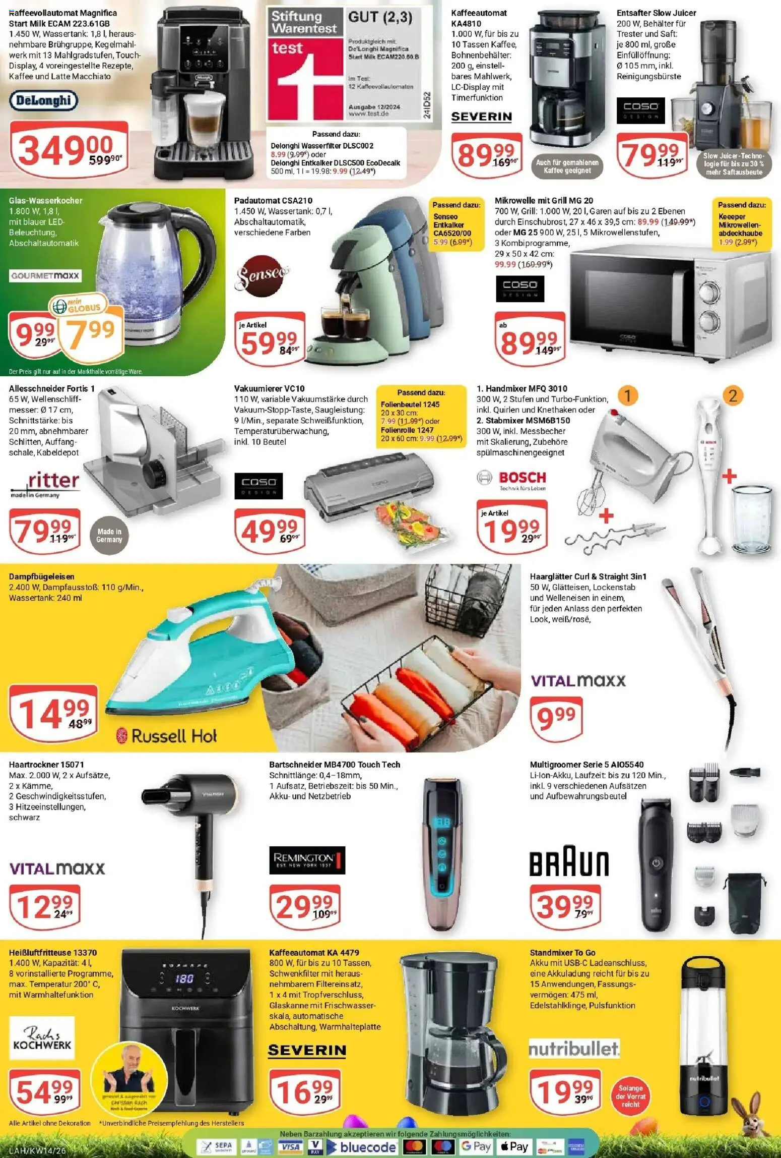 Globus prospekt Lahnstein	 – gültig ab 30.03.2026 | Seite: 27 | Produkte: Grill, Entsafter, Lockenstab, Haartrockner