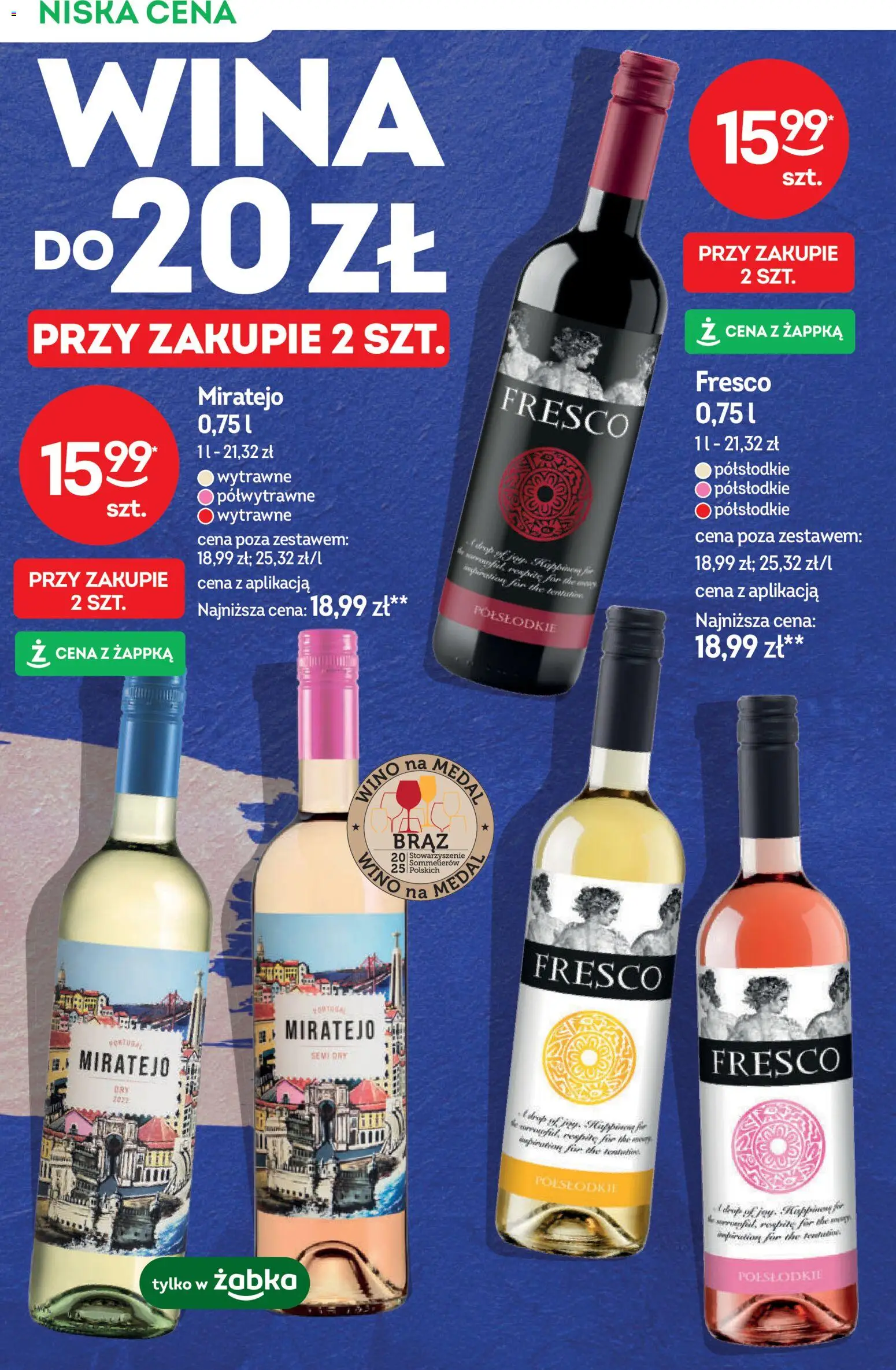 Żabka gazetka - Katalog win od 18.03.2026 | Strona: 4 | Produkty: Wino, Fresco