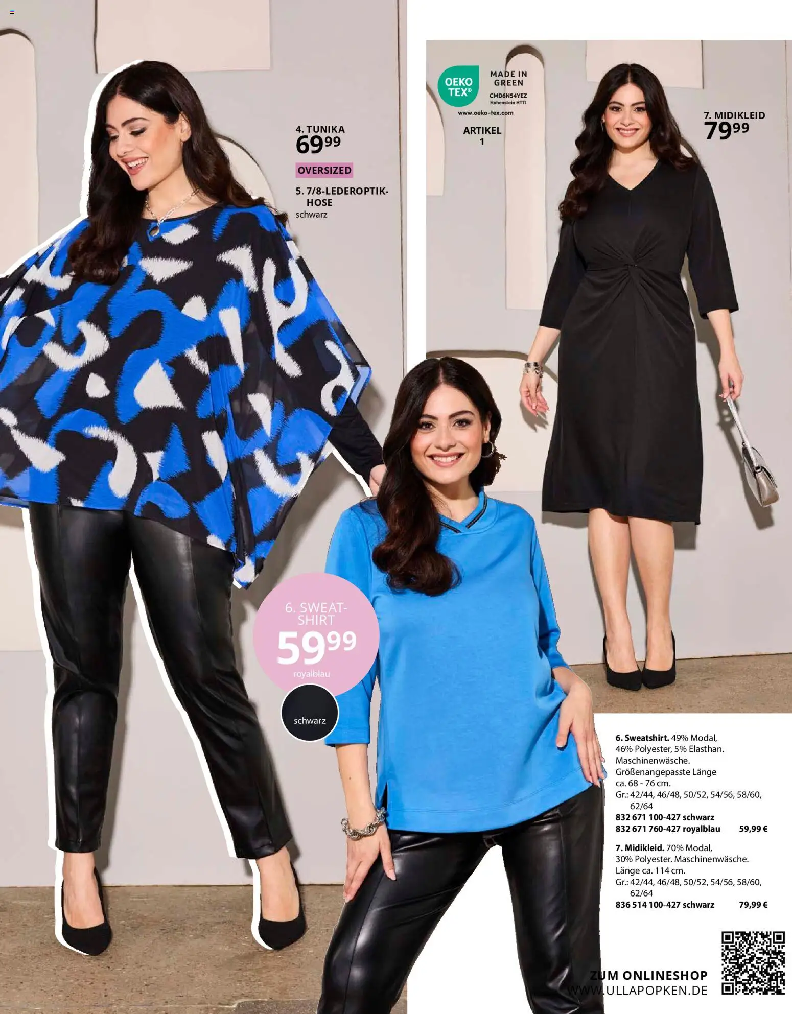 Ulla Popken Prospekt 	 – gültig ab 01.11.2025 | Seite: 69 | Produkte: Shirt, Midikleid, Hose
