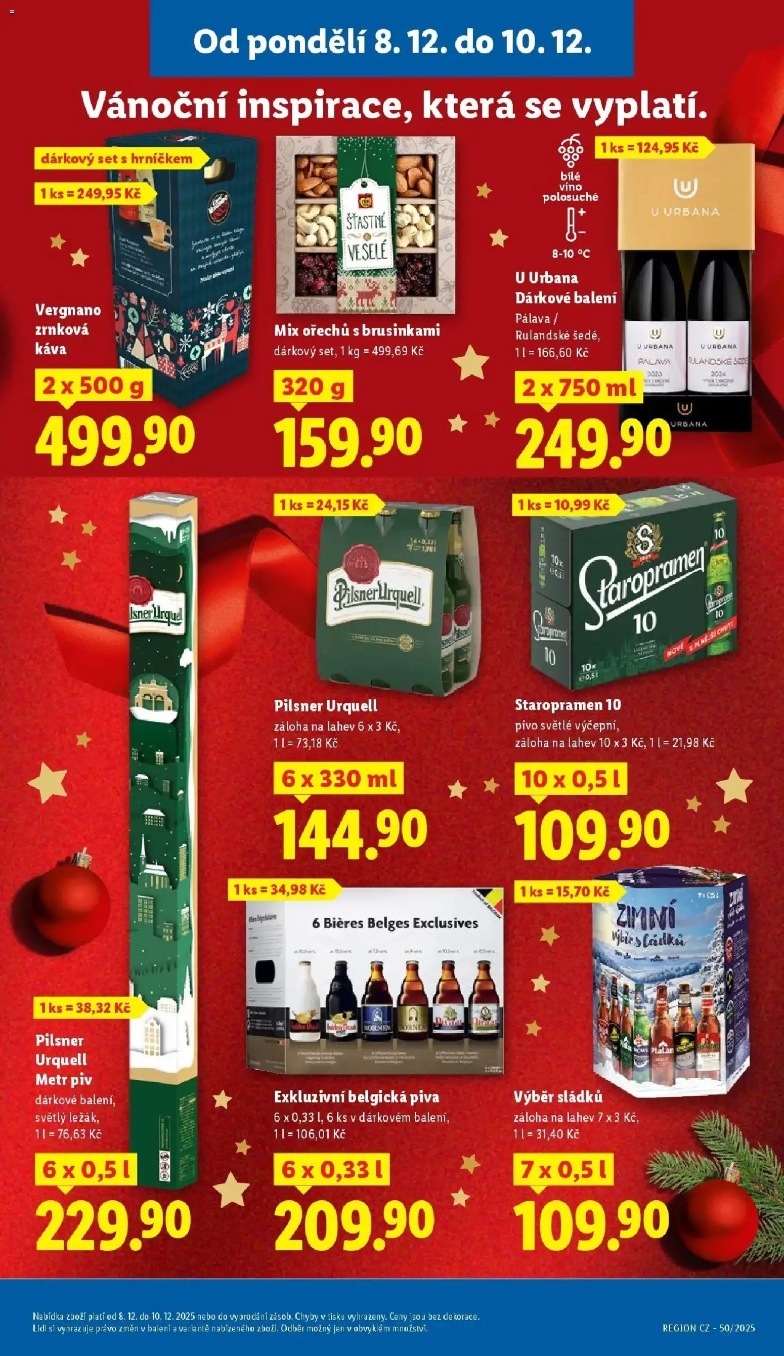 Lidl leták od 08.12.2025 | Strana: 17 | Produkty: Mix ořechů, Víno, Pilsner, Pilsner Urquell