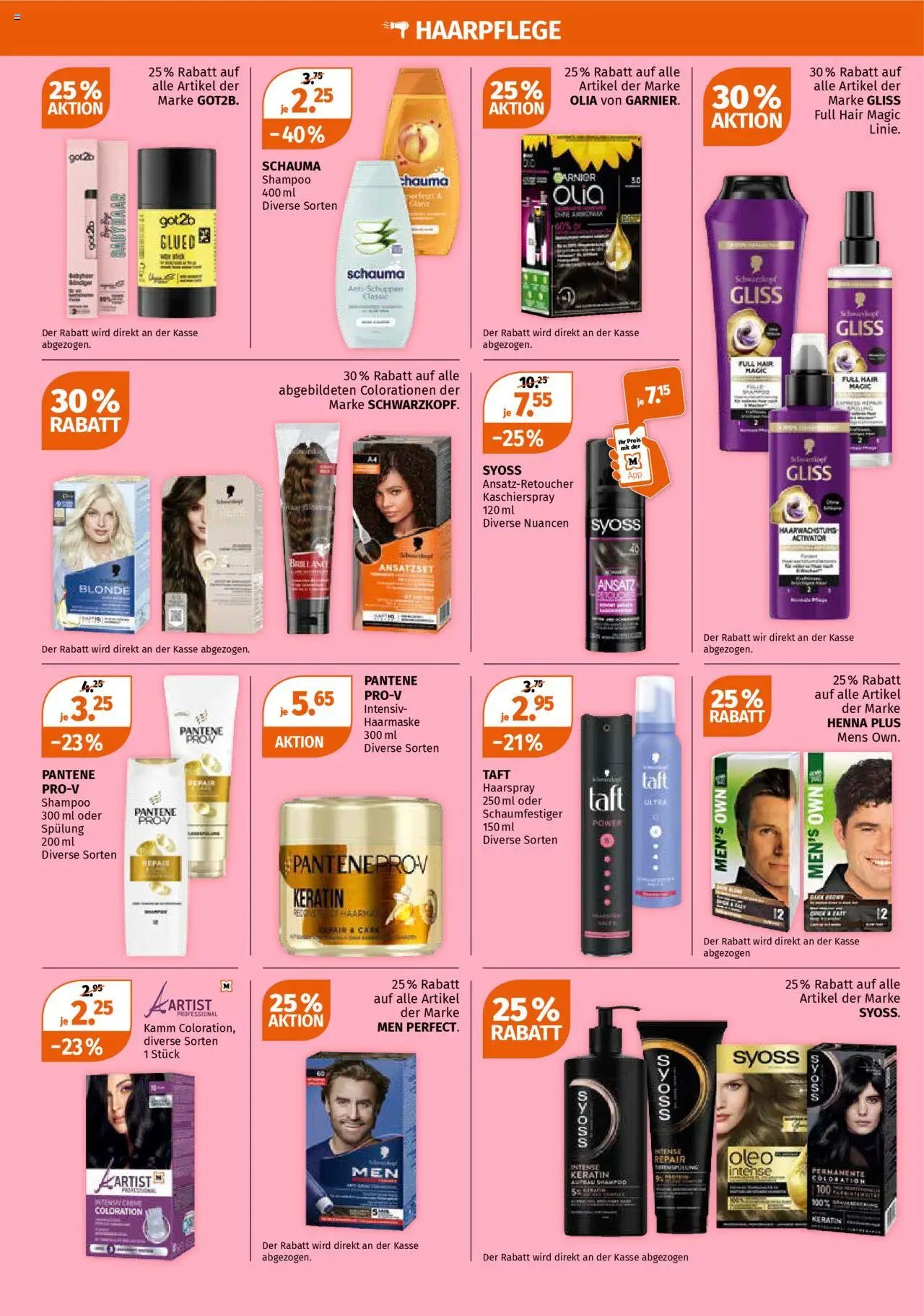 Müller - Aktionen ab 16.06.2025 | Seite: 10 | Produkte: Shampoo, Haarmaske, Haarspray, Spülung