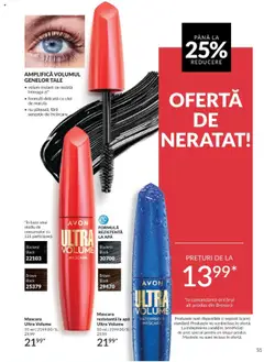 Mascara rezistentă la apă Ultra Volume, 10 ml | 2199,00/1L – valabil de la 01.08.2025 | Pagină: 51 | Produse: Mascara, Ulei, Apă