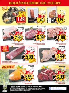 Klas leták platný od 23.03.2026 | Strana: 25 | Produkty: Tuniak, Kuracie rezne, Losos, Steak