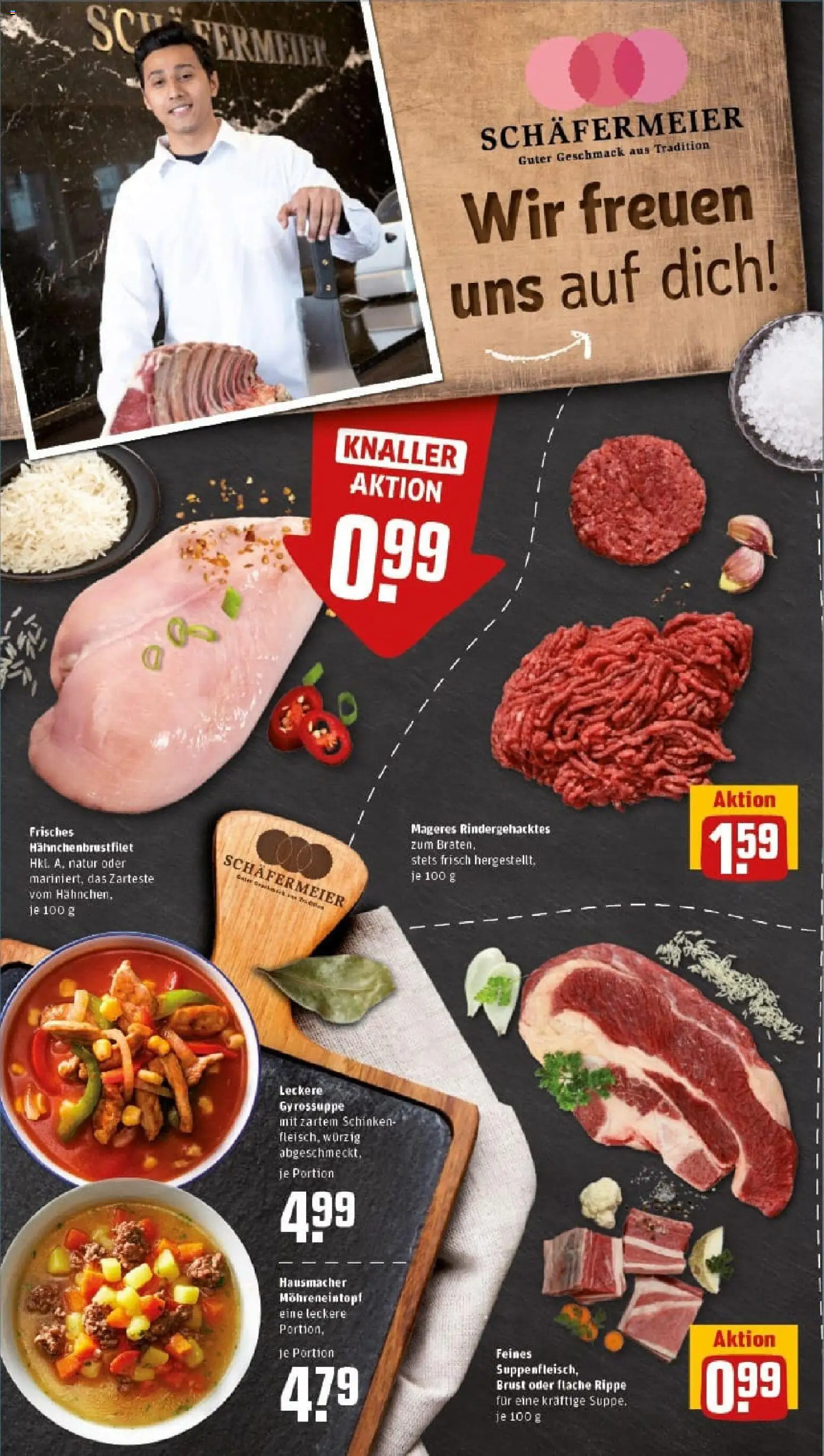 Rewe prospekt Schloß Holte-Stukenbrock	 – gültig ab 26.10.2025 | Seite: 8 | Produkte: Gyros, Suppenfleisch, Schinken