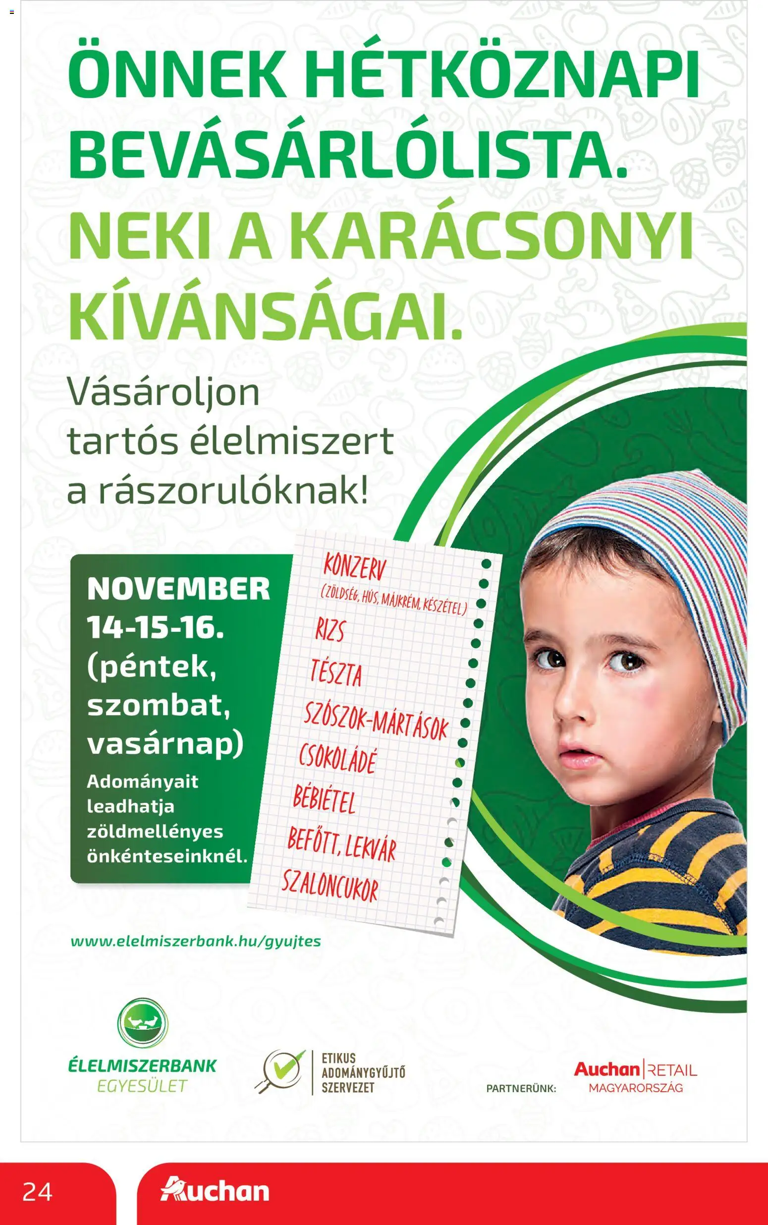 Auchan akciós ujság - amely érvényes a következő dátumtól: 13.11.2025 | Oldal: 24 | Termékek: Lekvár, Csokoládé, Tészta, Készétel