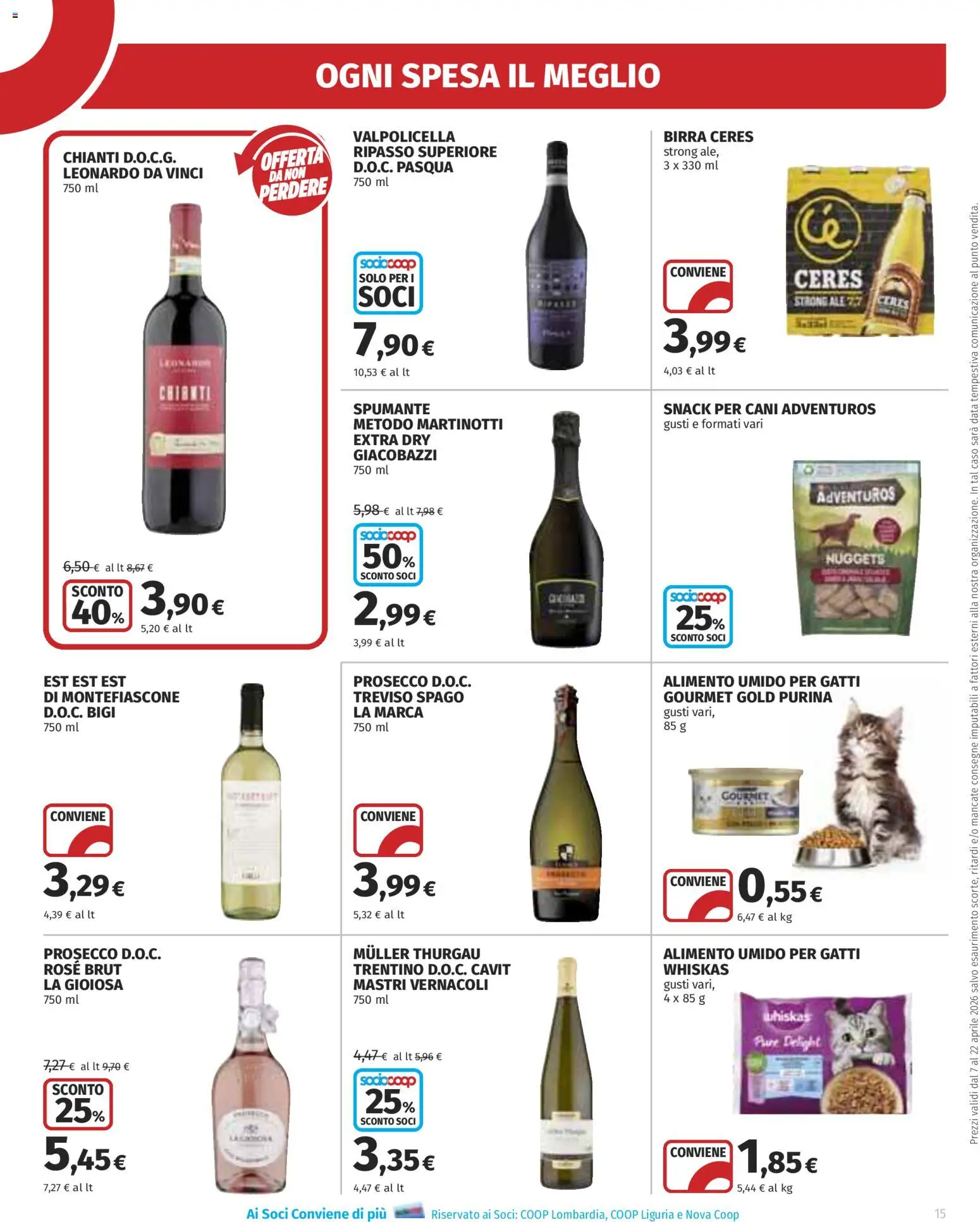 Volantino Ipercoop del 07.04.2026 | Pagina: 15 | Prodotti: Birra, Nuggets, Data, Ceres