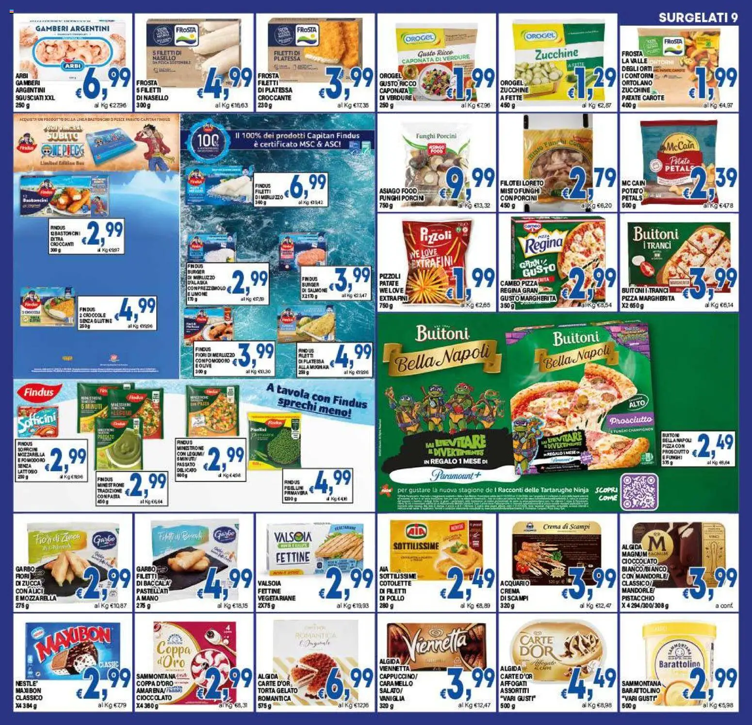 Volantino DEM del 04.02.2026 | Pagina: 9 | Prodotti: Pizza, Pesce, Zucca, Nasello