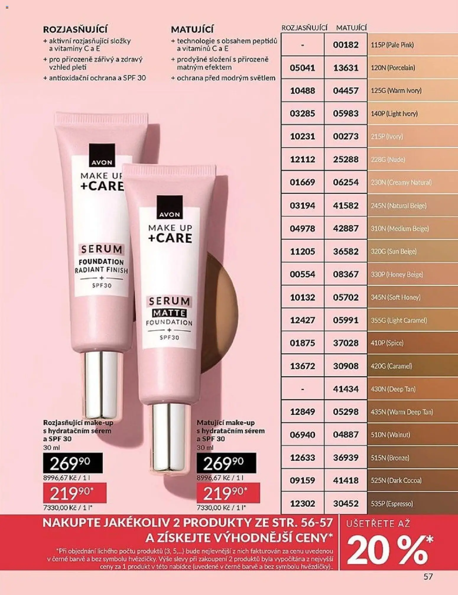 Avon Katalog 04/2026 od 01.04.2026 | Strana: 57 | Produkty: Finish, Makeup, Sérum, Vitamíny