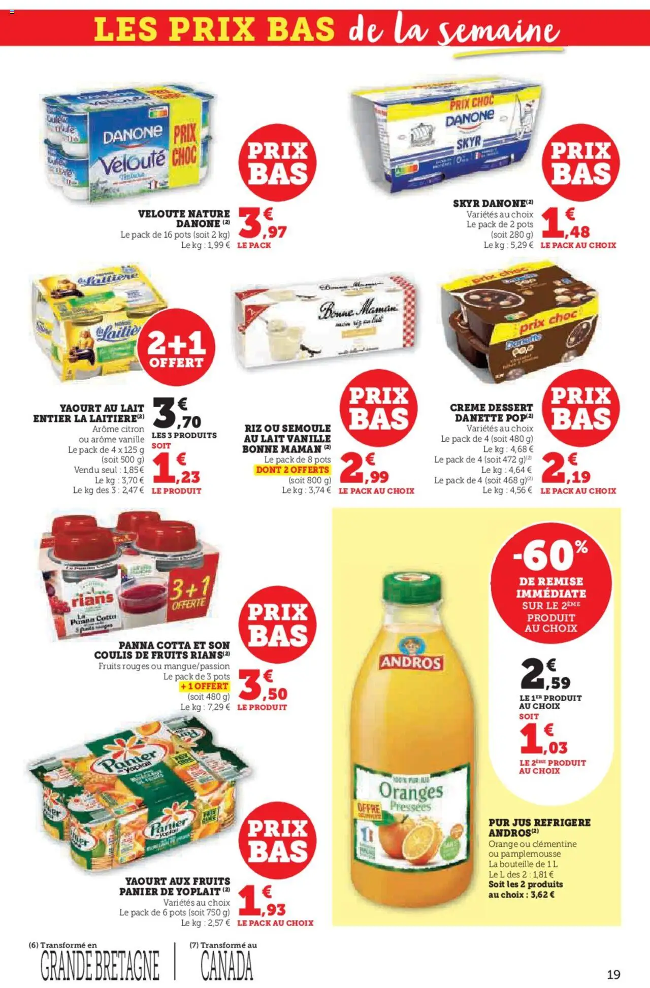  | Page: 19 | Produits: Citron, Panier, Yaourt, Skyr