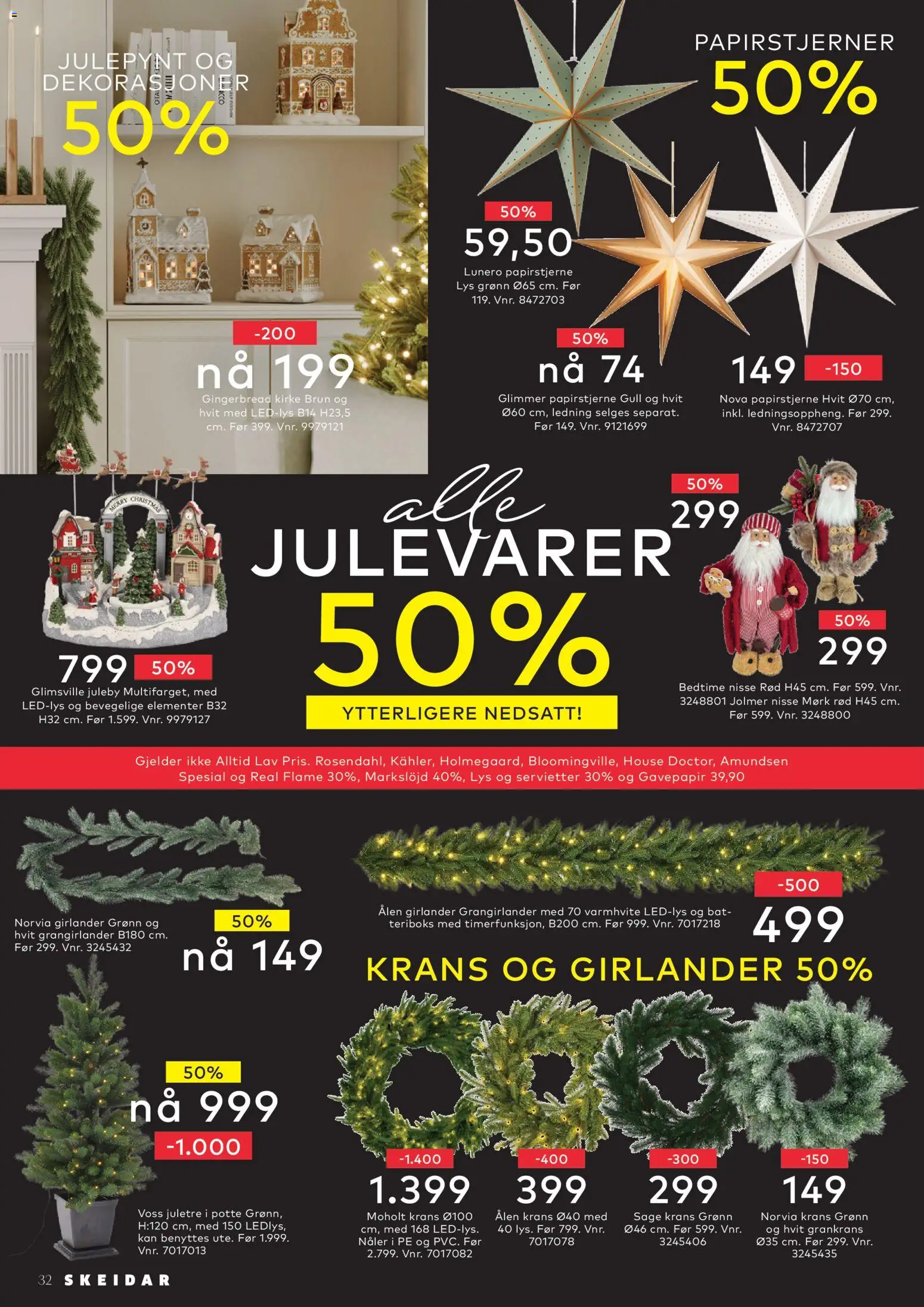 {H1} | Side: 32 | Produkter: Ledning, Піна монтажна, Lys, Servietter