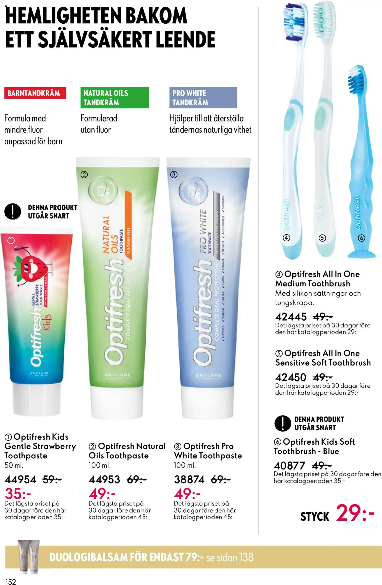 Oriflame reklamblad aktuell från 19.11.2025 | Sida: 152 | Produkter: Tandkräm