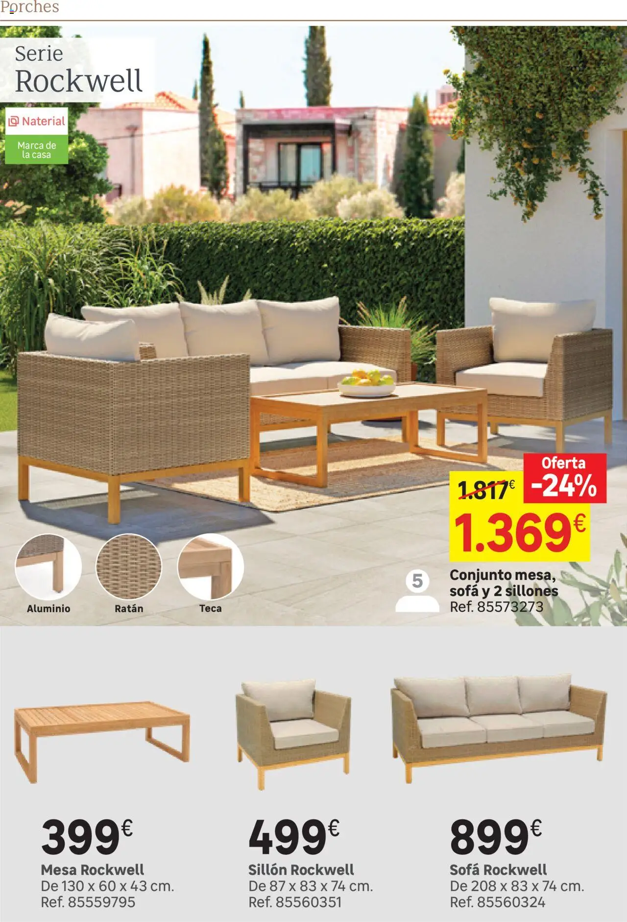 Leroy Merlin catálogo │ válido desde el 25.03.2025 | Página: 139 | Productos: Sofá, Sillón, Mesa