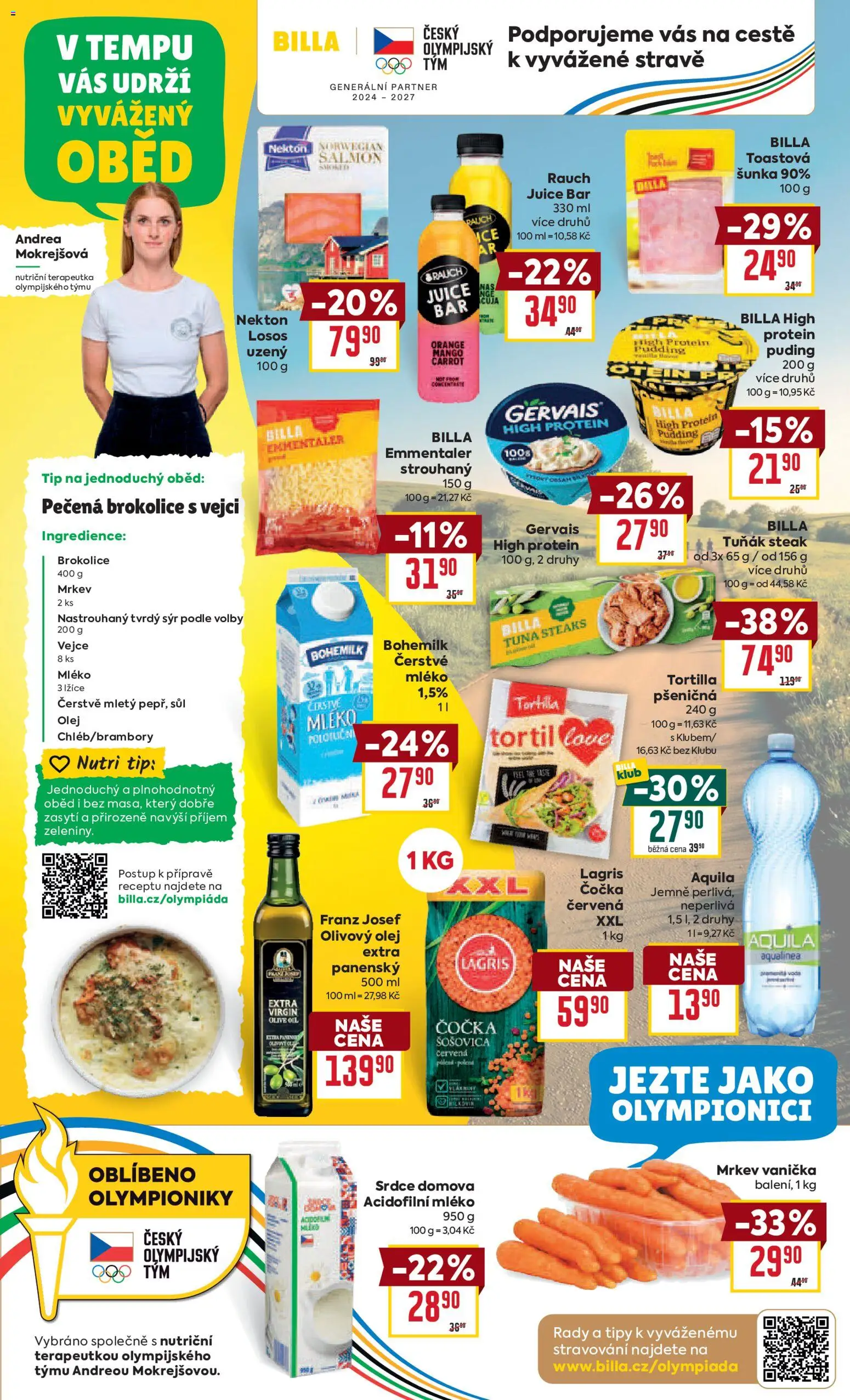 Billa Velký leták od 07.04.2026 | Strana: 9 | Produkty: Voda, Vejce, Šunka, Gervais