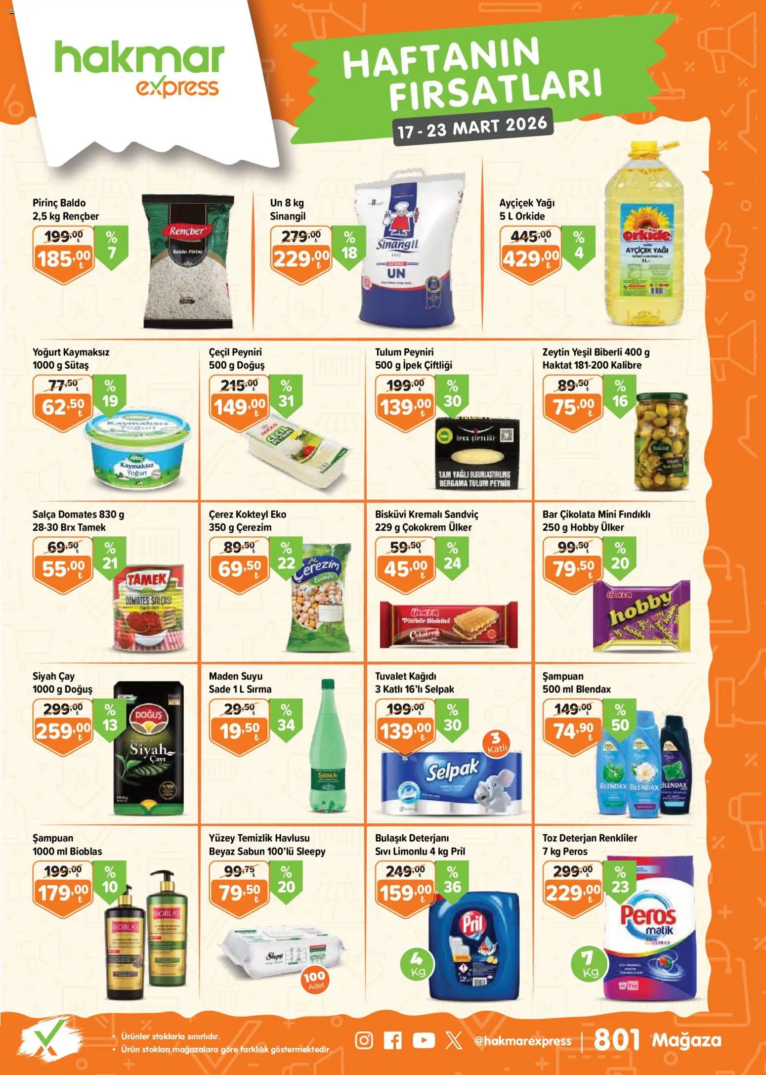 Hakmar Express Katalog - 17.03.2026 tarihinden itibaren geçerlidir | Sayfa: 1 | Ürünler: Çikolata, Deterjan, Bulaşık deterjanı, Zeytin