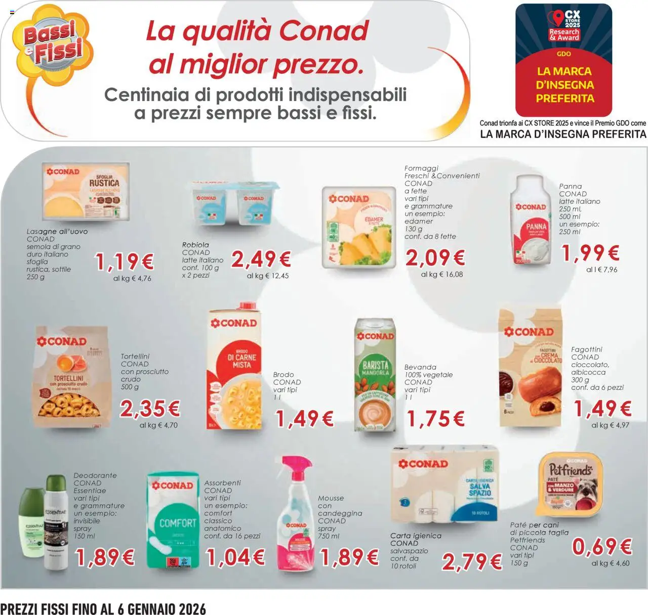 Volantino Conad del 22.10.2025 | Pagina: 25 | Prodotti: Crema, Deodorante, Verdure, Robiola