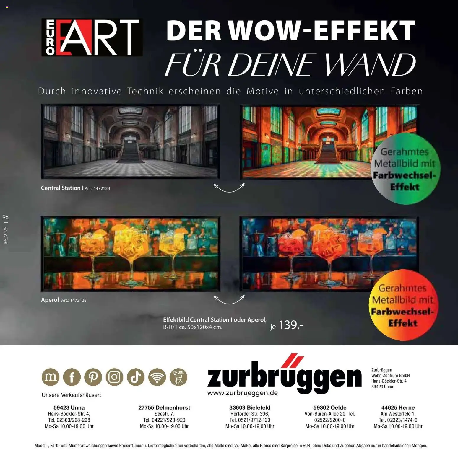 Zurbrüggen Frühlings-Boten für dein zuhause – gültig ab 14.04.2026 | Seite: 94 | Produkte: Aperol, Uhr