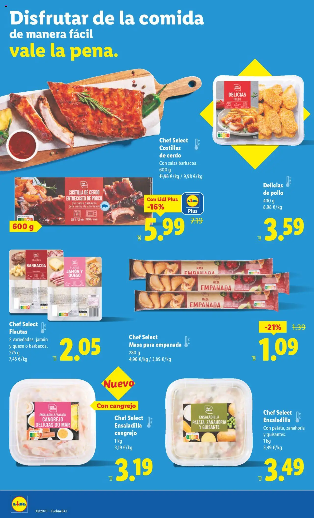 Lidl folleto │ válido desde el 22.09.2025 | Página: 14 | Productos: Cerdo, Zanahoria, Costilla de cerdo, Barbacoa