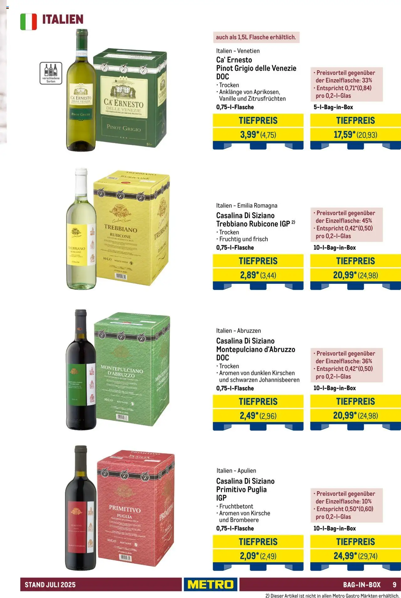 Metro - Hauswein Katalog - gültig ab dem 01.07.2025 | Seite: 9 | Produkte: Kirschen