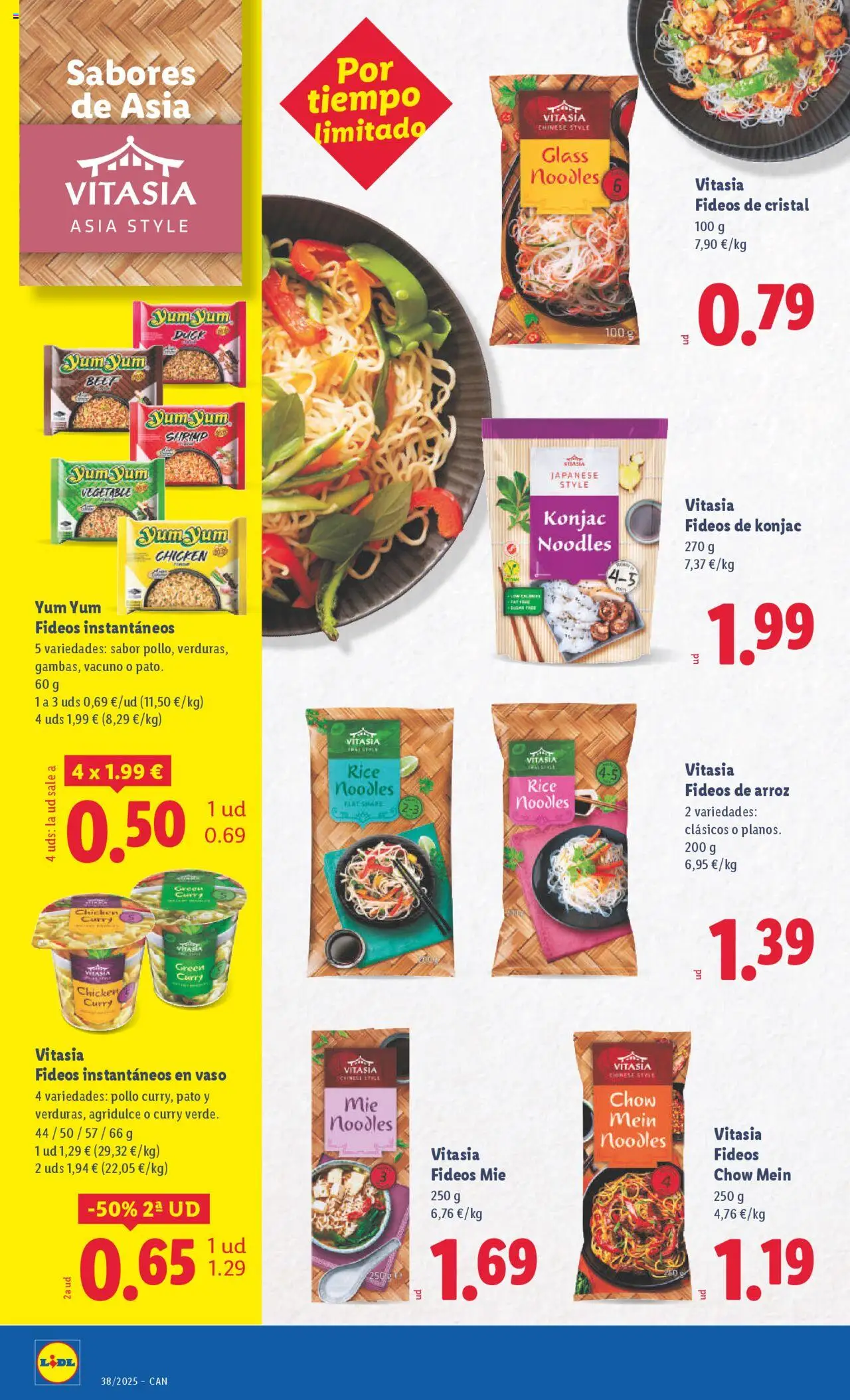 Lidl - Canarias  │ válido desde el 15.09.2025 | Página: 22 | Productos: Arroz, Fideos, Fideos de arroz
