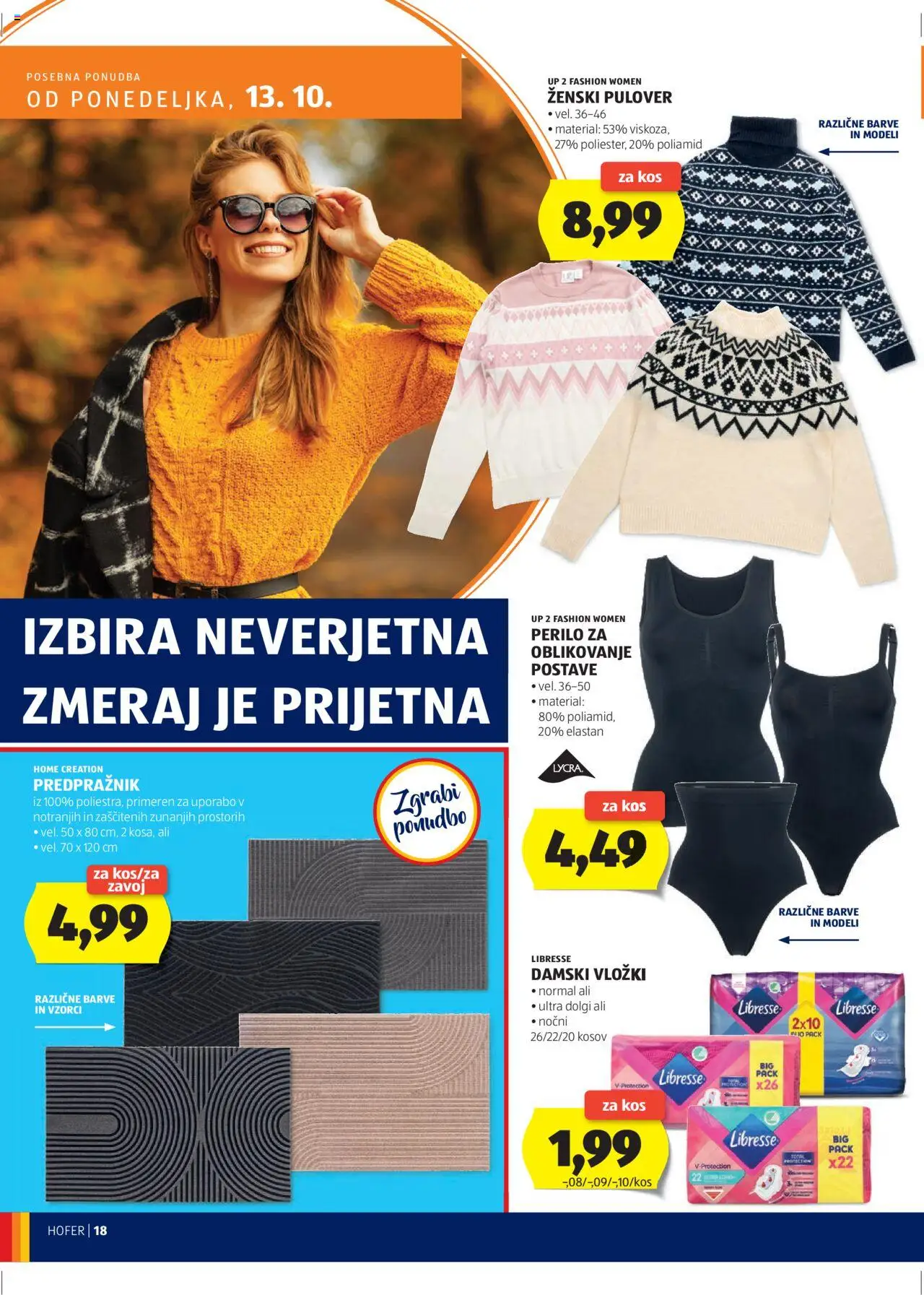 Hofer SI katalog | vrijedi od 09.10.2025 | Stranica: 18 | Proizvodi: Libresse