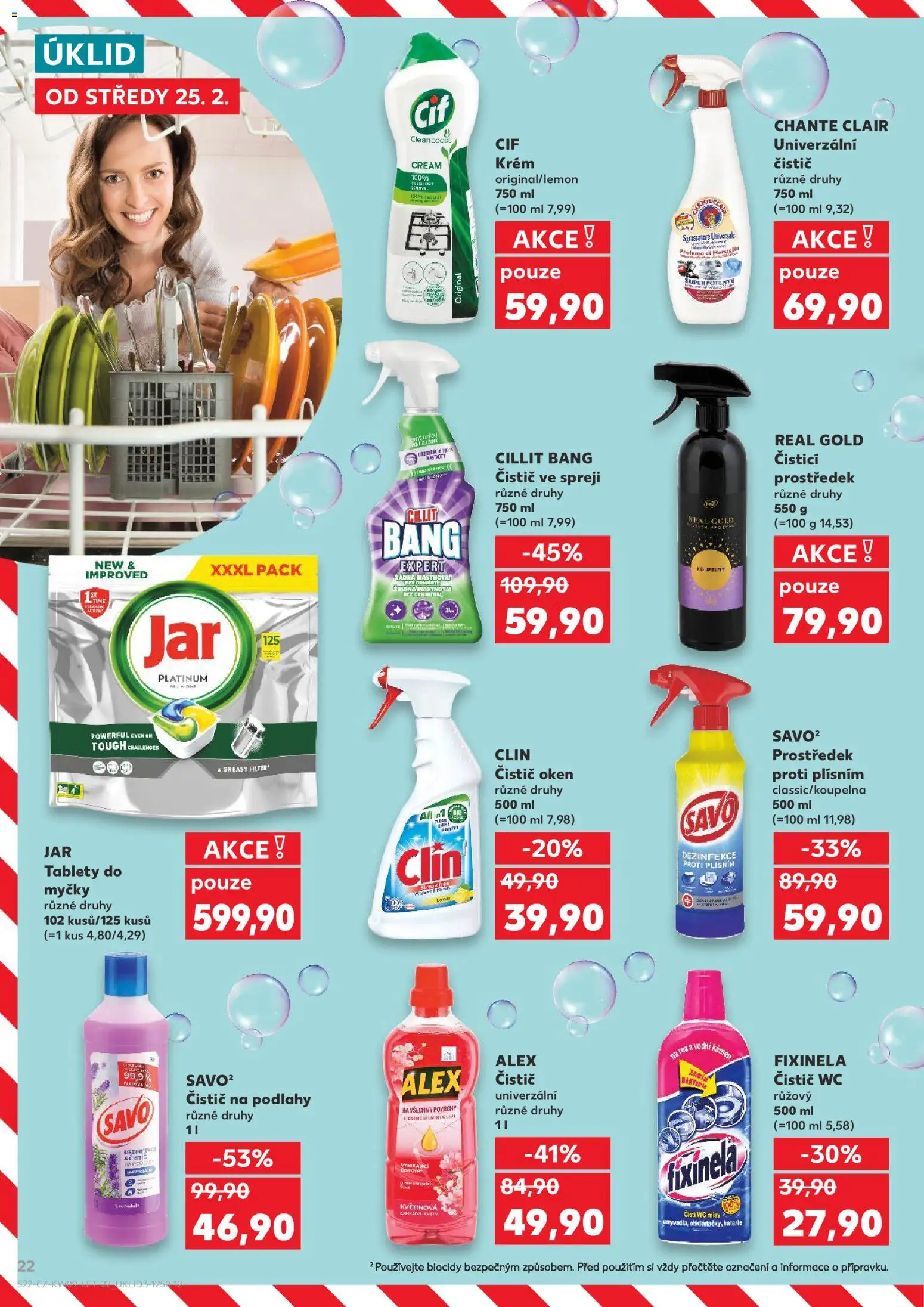 Kaufland leták - Liberec od 25.02.2026 | Strana: 22 | Produkty: Tablety do myčky, Chante Clair, Wc, Wc čistič