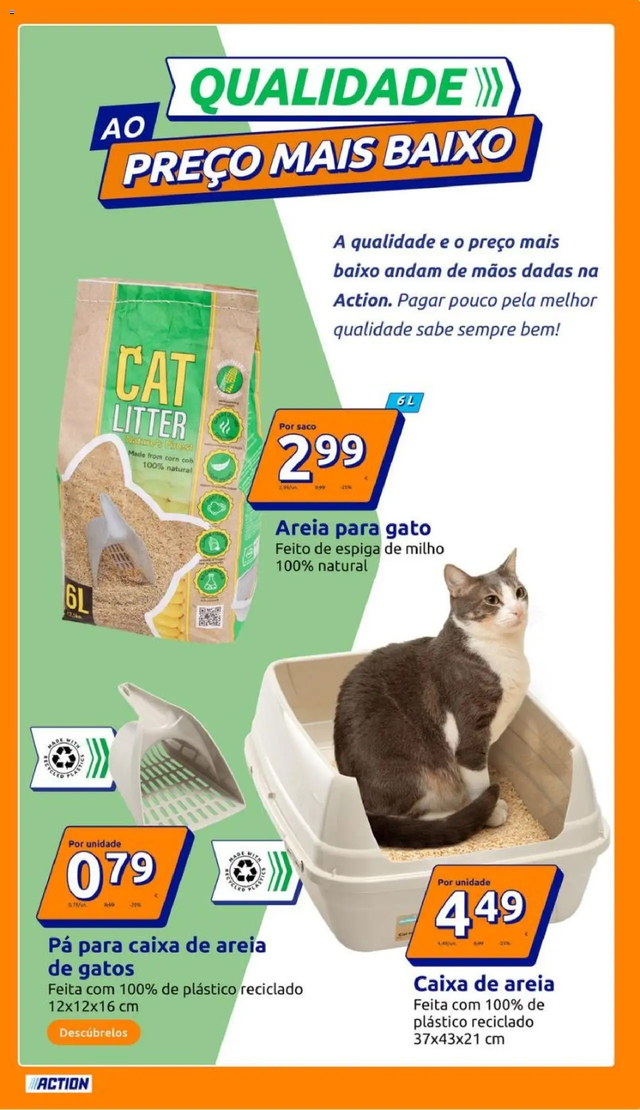 Action - Action PT week 42 2025 │ válido de 15.10.2025 | Página: 9 | Produtos: Areia, Caixa, Pá, Milho