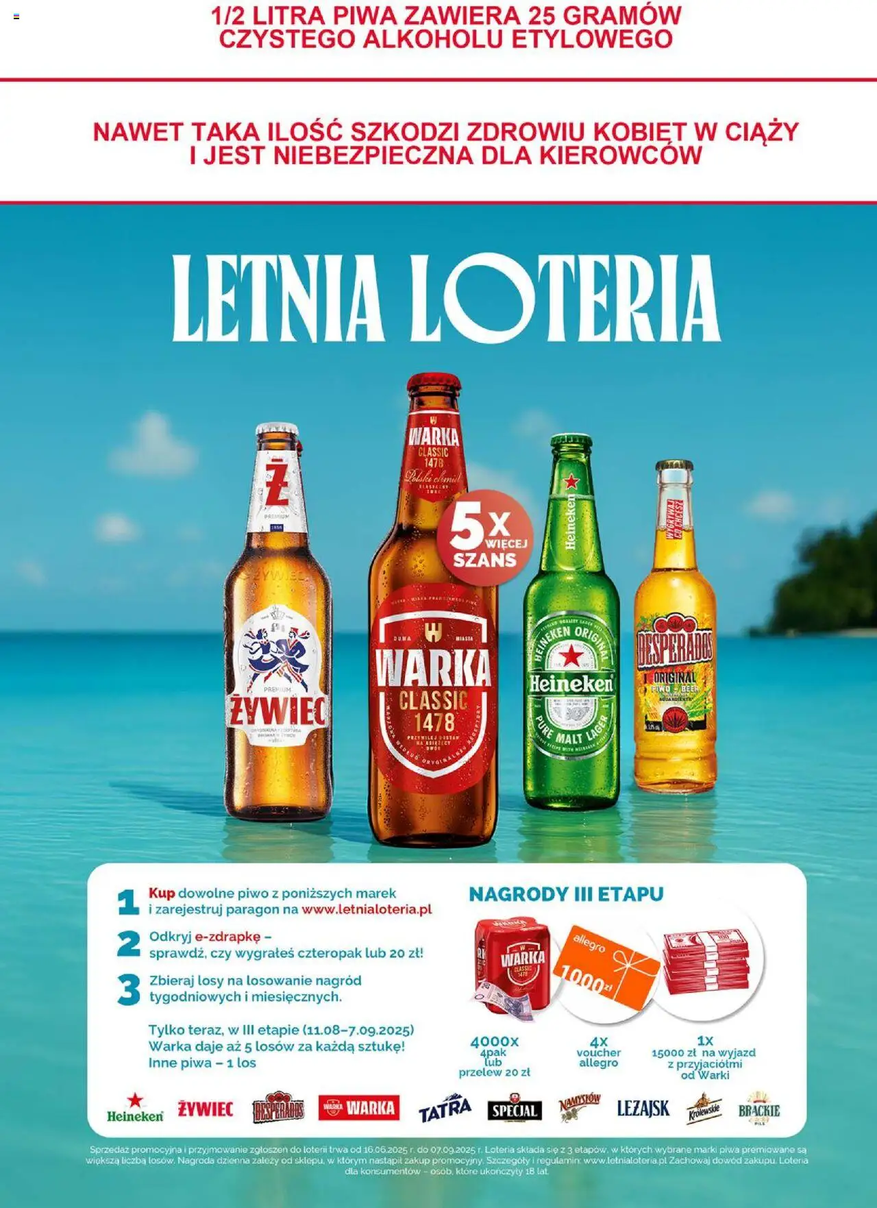 Groszek Gazetka - Minimarket od 07.08.2025 | Strona: 29 | Produkty: Warka, Piwo, Heineken