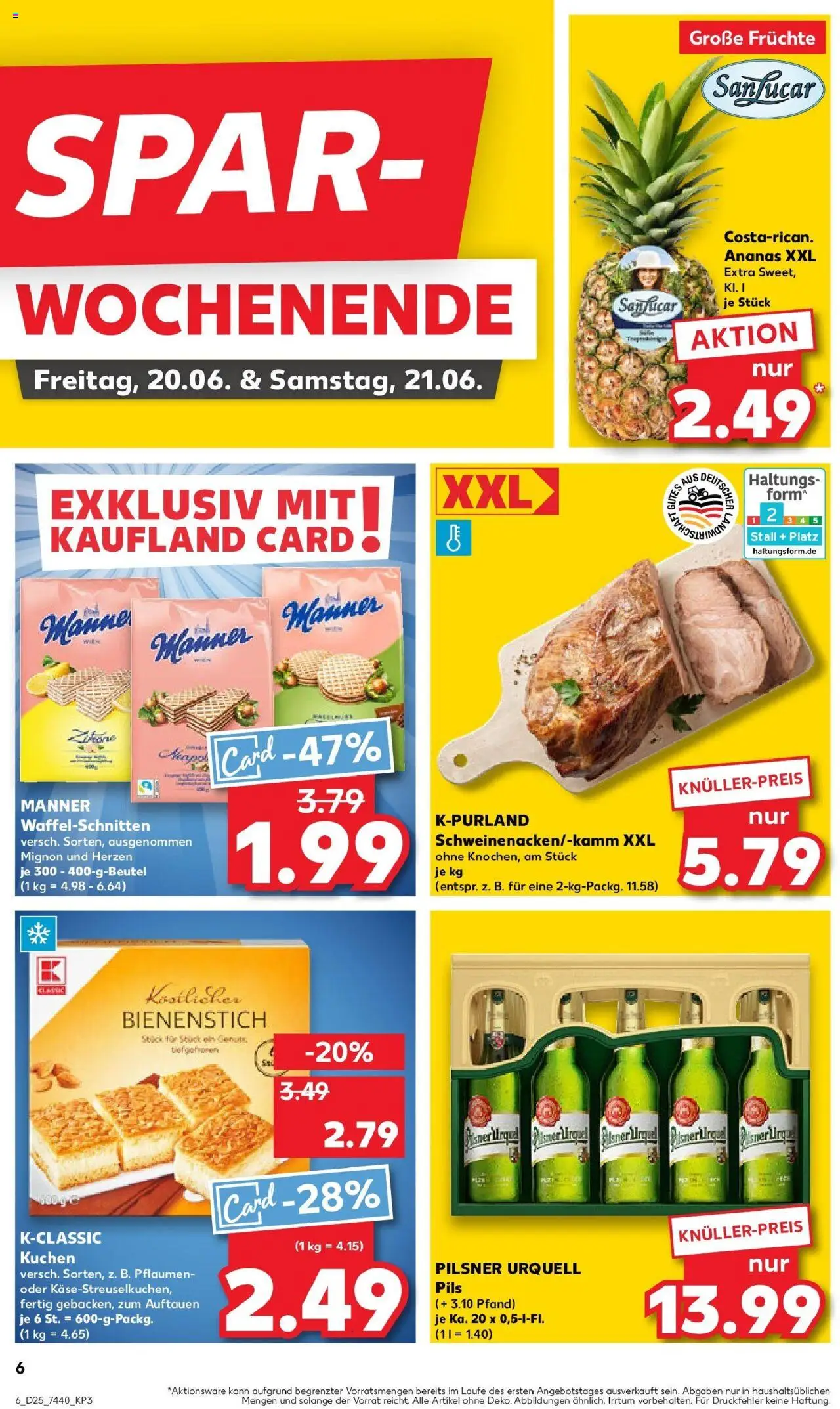 Kaufland prospekt Korbach	 - gültig ab dem 22.06.2025 | Seite: 19 | Produkte: Pflaumen, Ananas, Pilsner urquell, Kuchen