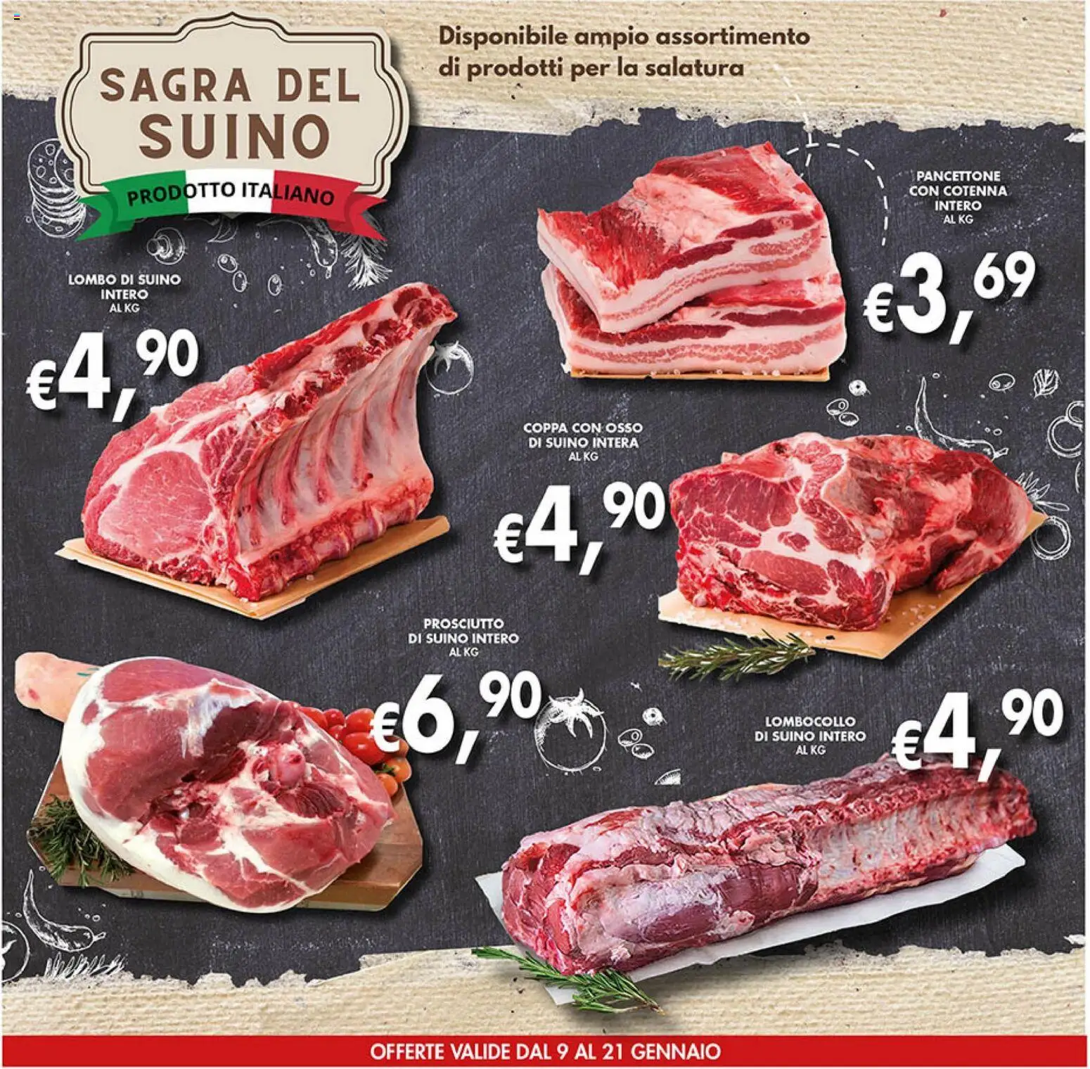 Volantino Coal del 09.01.2026 | Pagina: 14 | Prodotti: Suino, Prosciutto