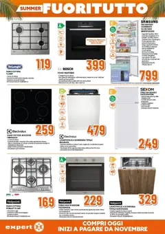 Volantino Expert del 31.07.2025 | Pagina: 6 | Prodotti: Lavastoviglie, Congelatore, Piano cottura induzione, Samsung