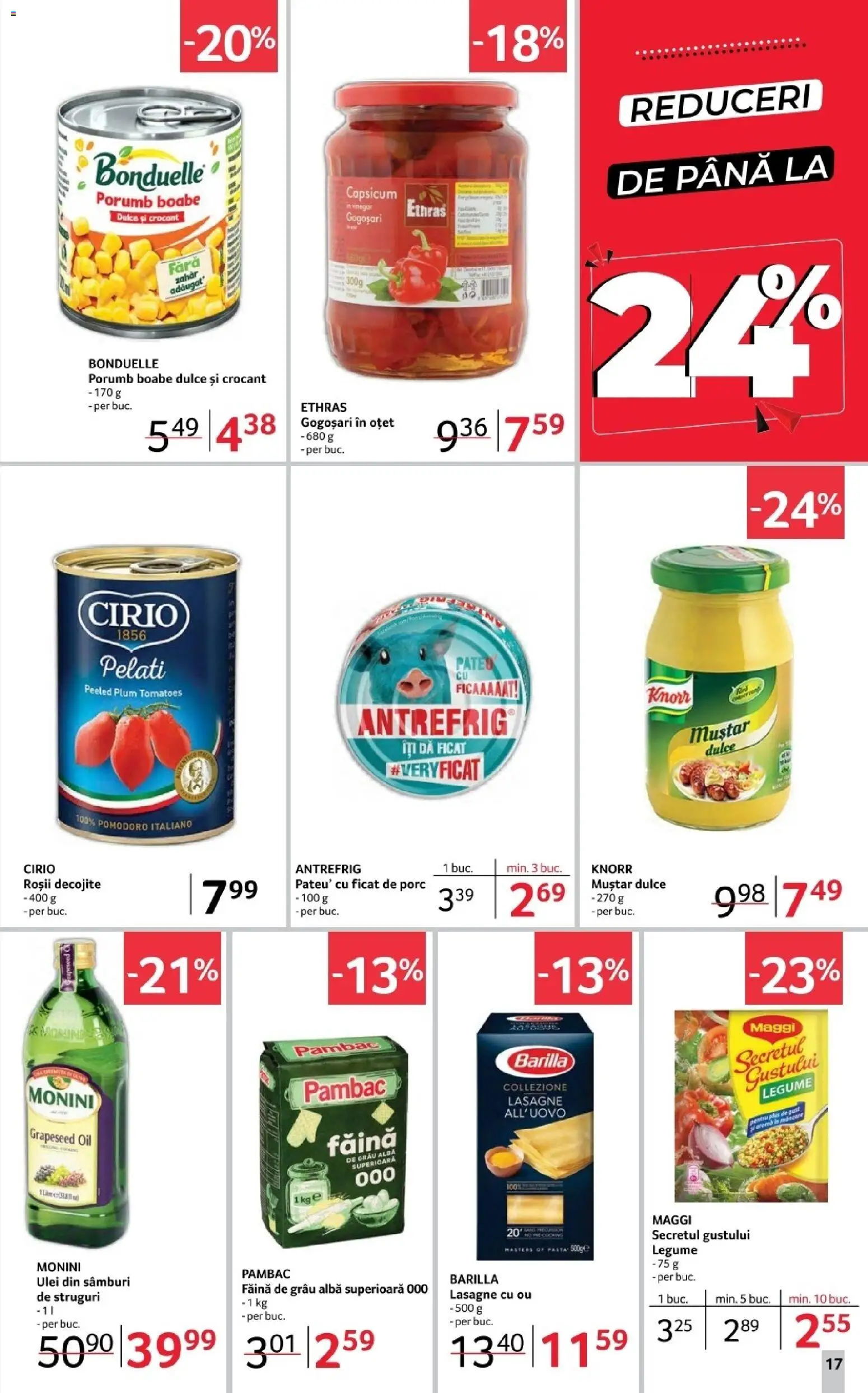 Noul catalog Selgros – valabil de la 31.10.2025 | Pagină: 17 | Produse: Oțet, Făină, Porumb, Zahăr