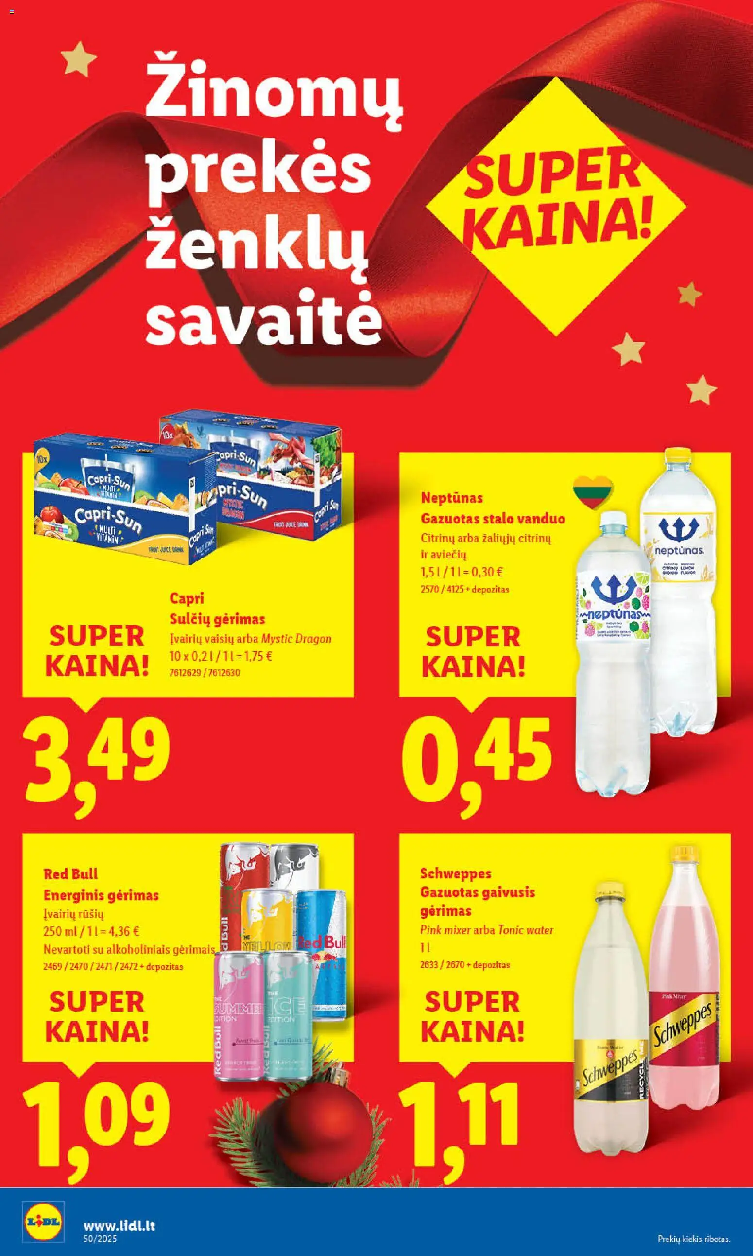 LIDL akcijos nuo 11.12.2025 | Puslapis: 40 | Prekių: Energinis gėrimas