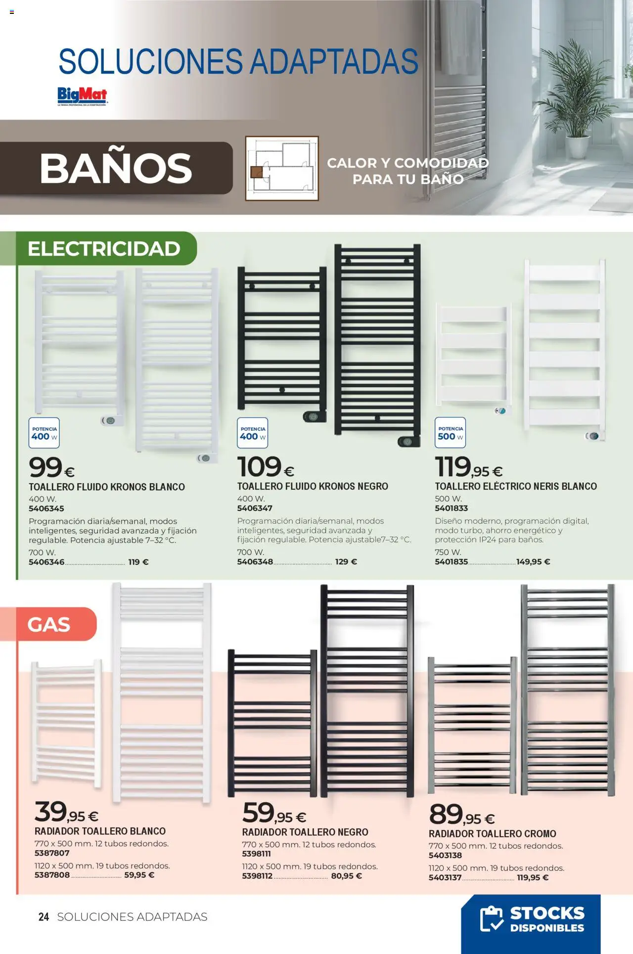 BigMat folleto │ válido desde el 07.10.2025 | Página: 24 | Productos: Toallero, Radiador, Baño