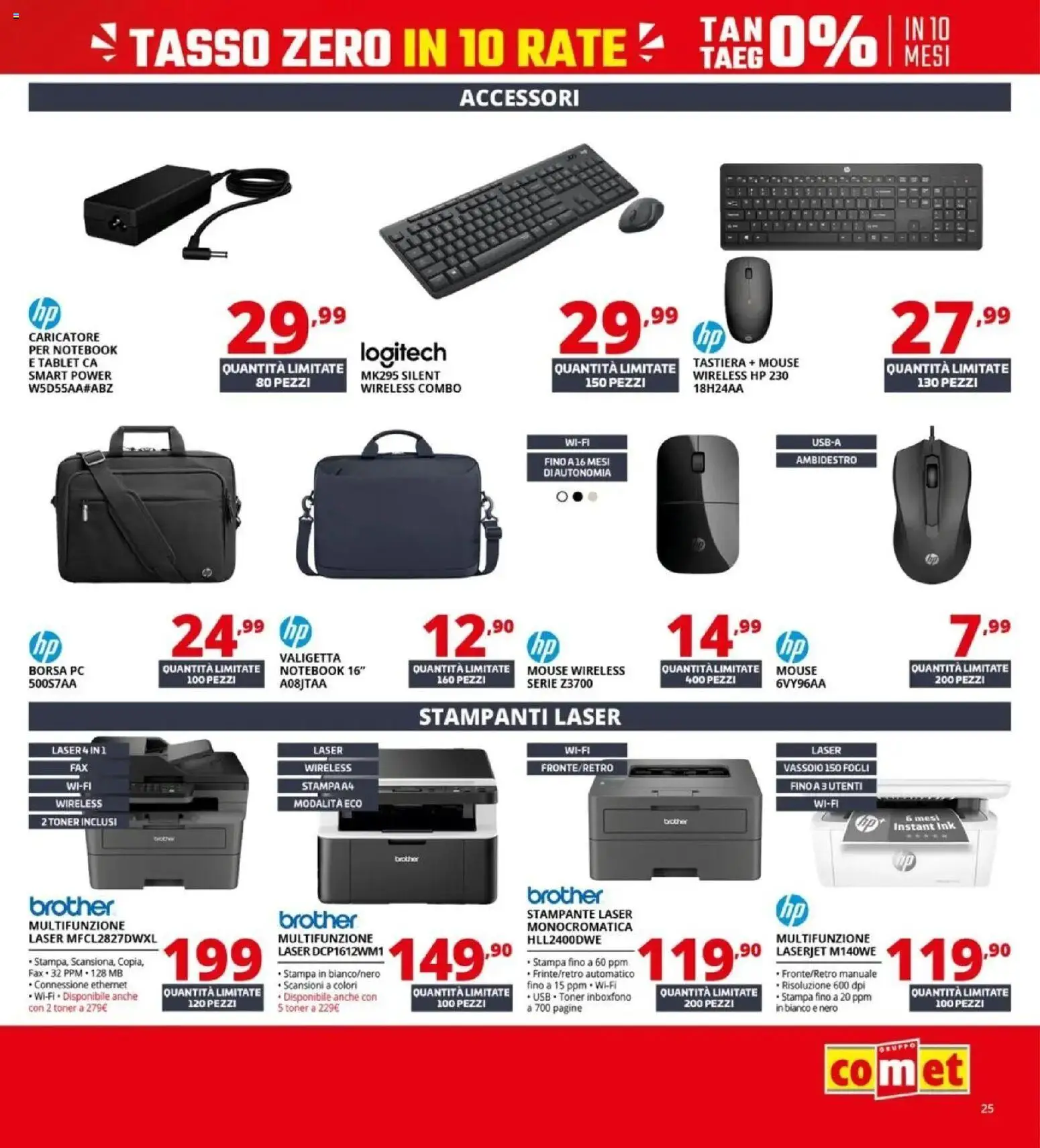 Volantino Comet del 09.04.2026 | Pagina: 25 | Prodotti: Notebook, PC, Mouse, USB