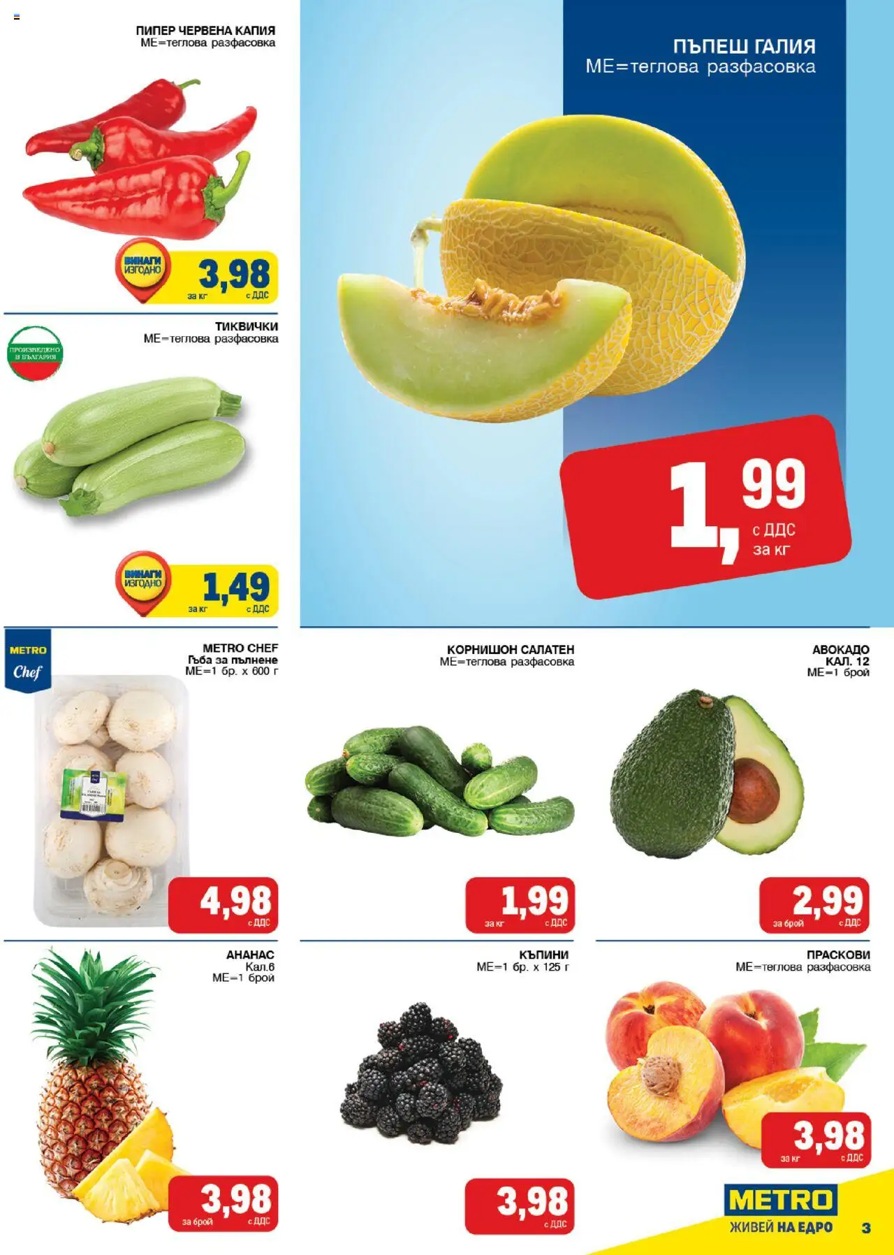  | Страница: 3 | Продукти: Авокадо, Пипер, Тиквички, Праскови