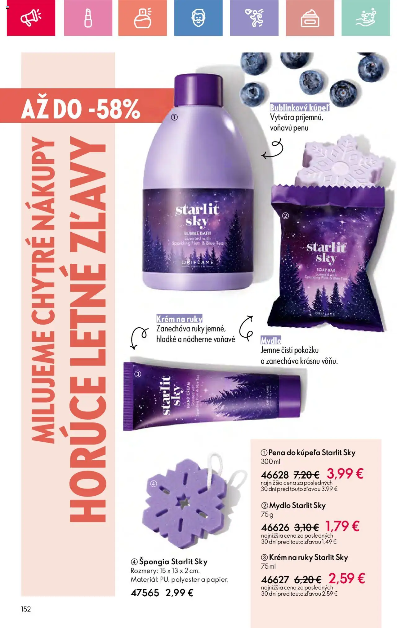 Katalóg Oriflame 10 2025 │ platný od 06.07.2025 | Strana: 152 | Produkty: Krém na ruky, Mydlo, Pena do kúpeľa, Krém