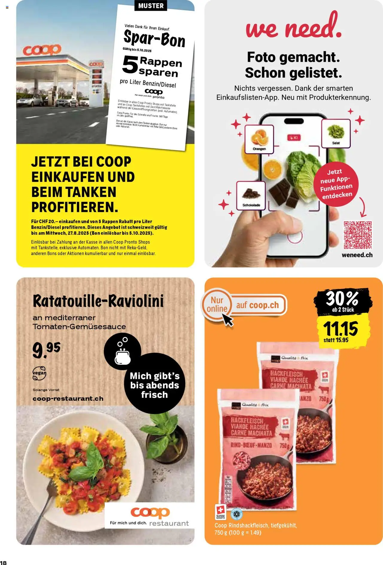 Coop Aktionen ab 21.08.2025 | Seite: 18 | Produkte: Schokolade