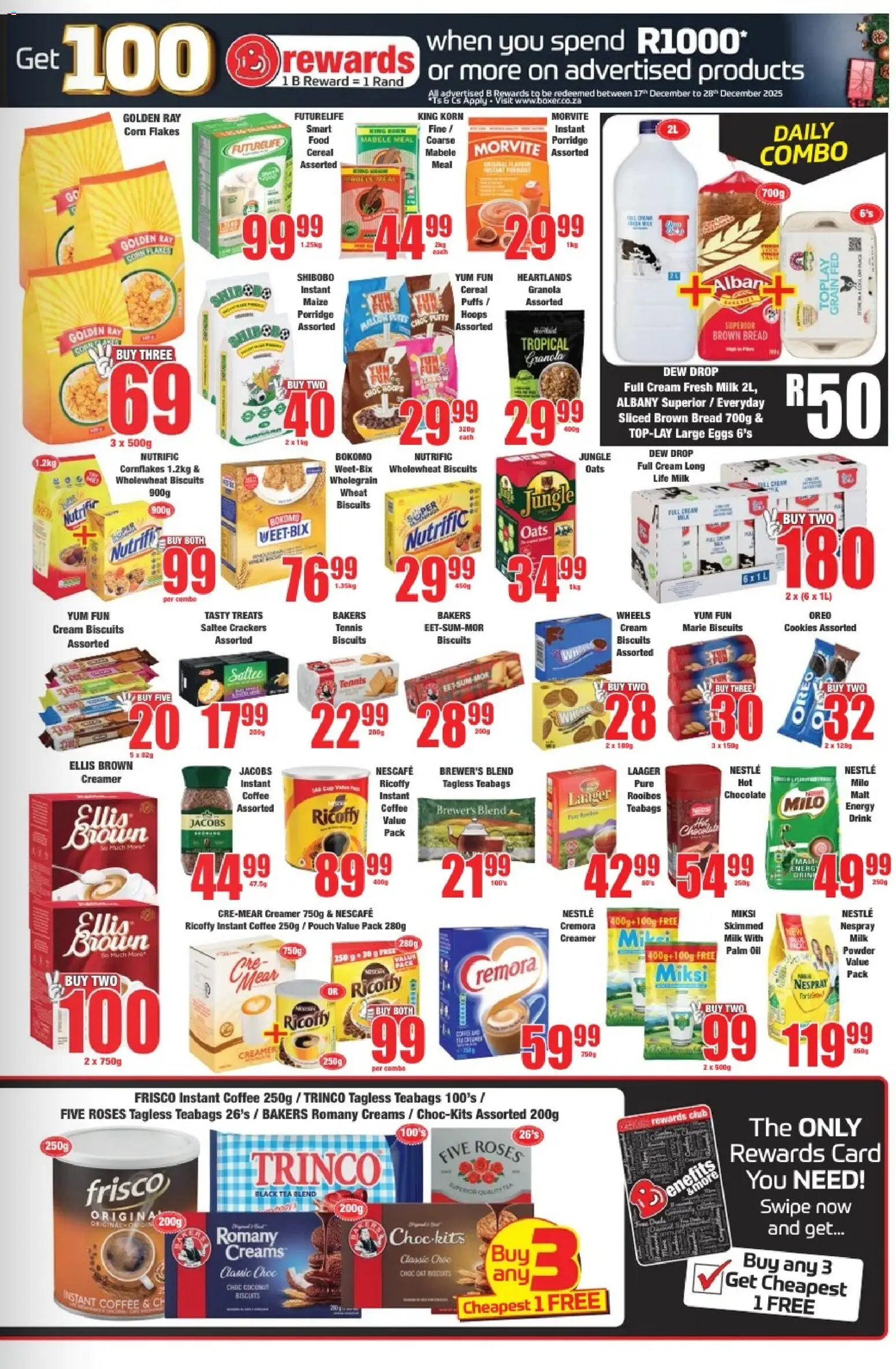 New Boxer catalogue – valid from 04.12.2025 | Page: 5 | Products: Oats, Eggs, Oil, Cream