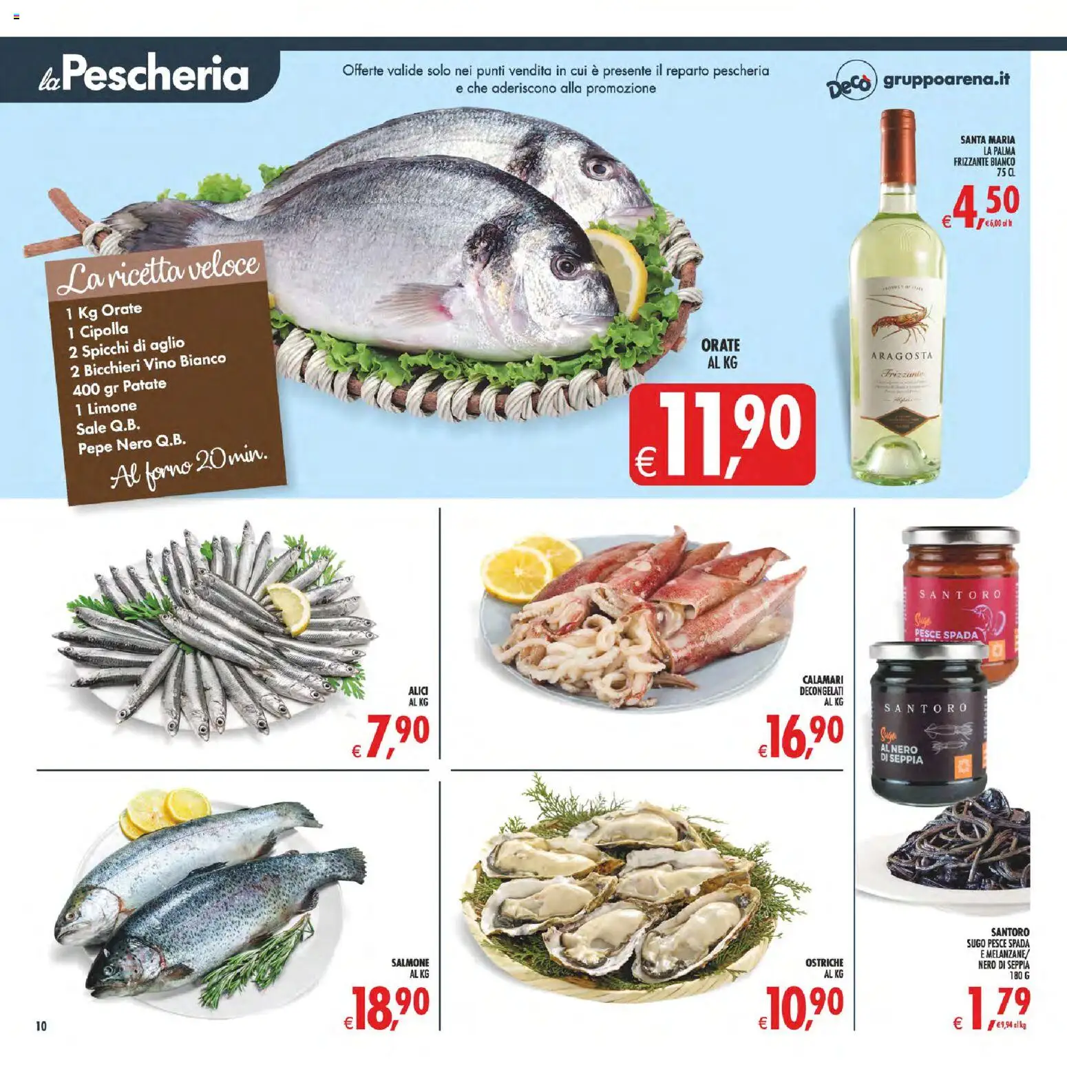 Volantino Decò del 17.03.2026 | Pagina: 10 | Prodotti: Patate, Sale, Pepe, Alici