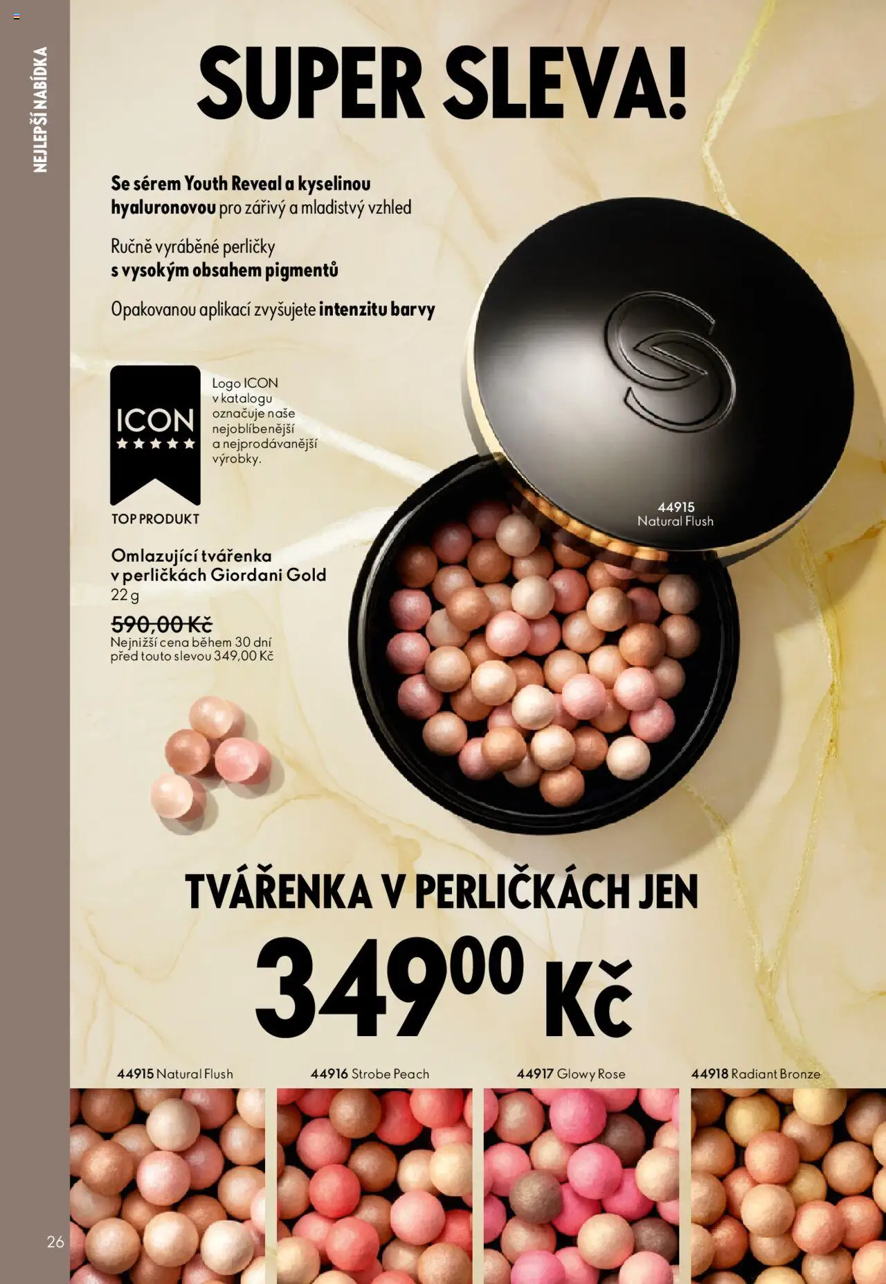 Oriflame katalog č.14/2025 od 01.10.2025 | Strana: 26 | Produkty: Barvy, Tvářenka