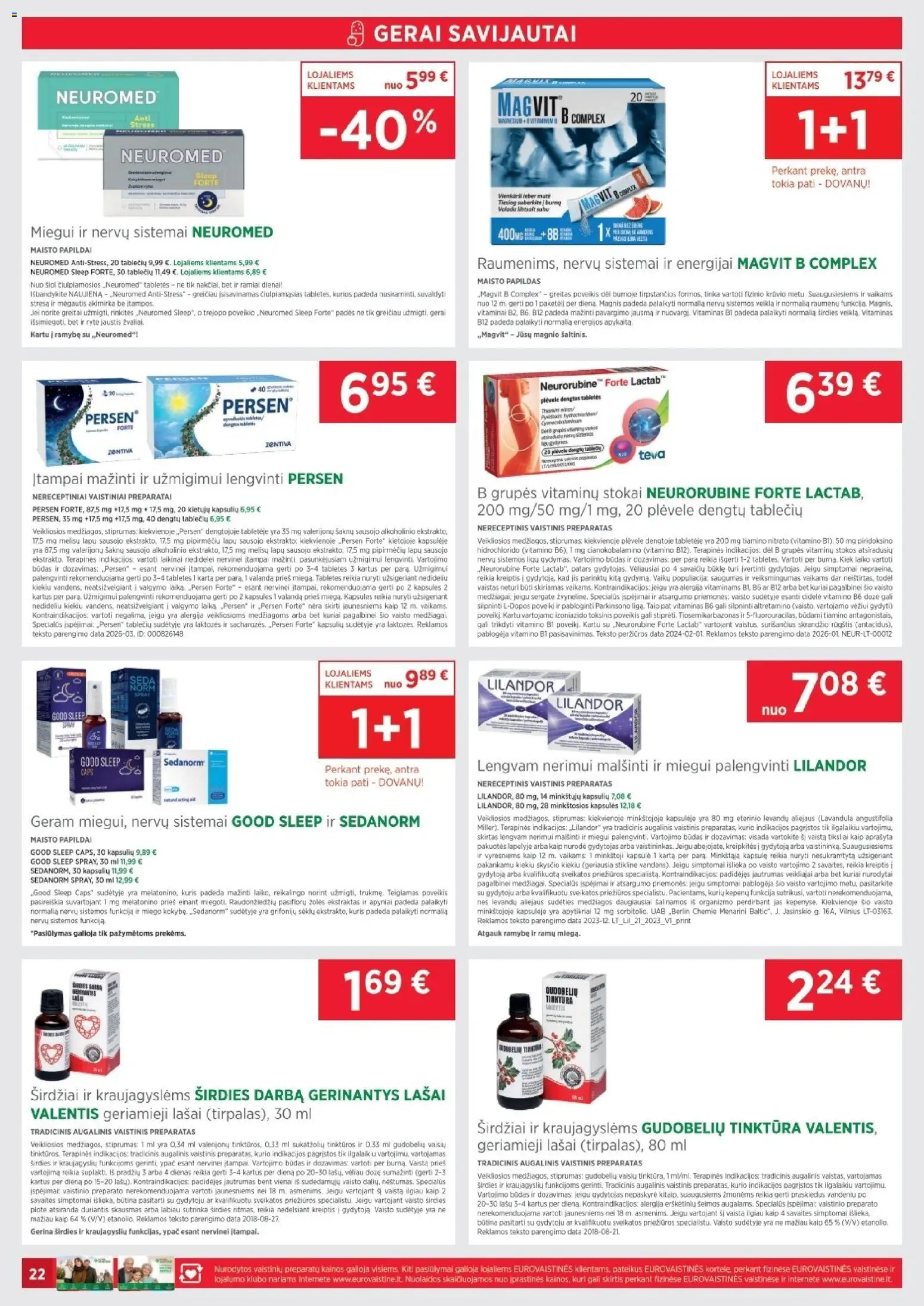 EUROVAISTINĖ akcijos nuo 01.03.2026 | Puslapis: 22