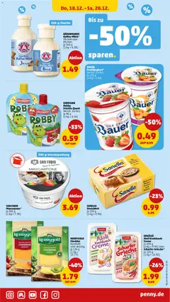 Penny Prospekt 	 ab 15.12.2025 gültig | Seite: 43 | Produkte: Mascarpone, Fruchtjoghurt, Creme, Sanella